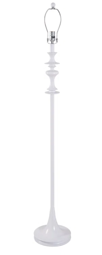 60" White Floor Lamp
