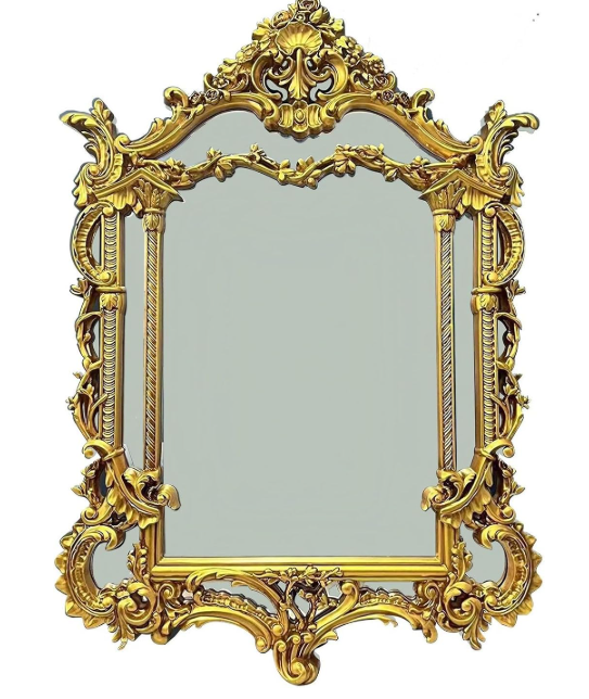 33" Ornate Arch Wall Mirror