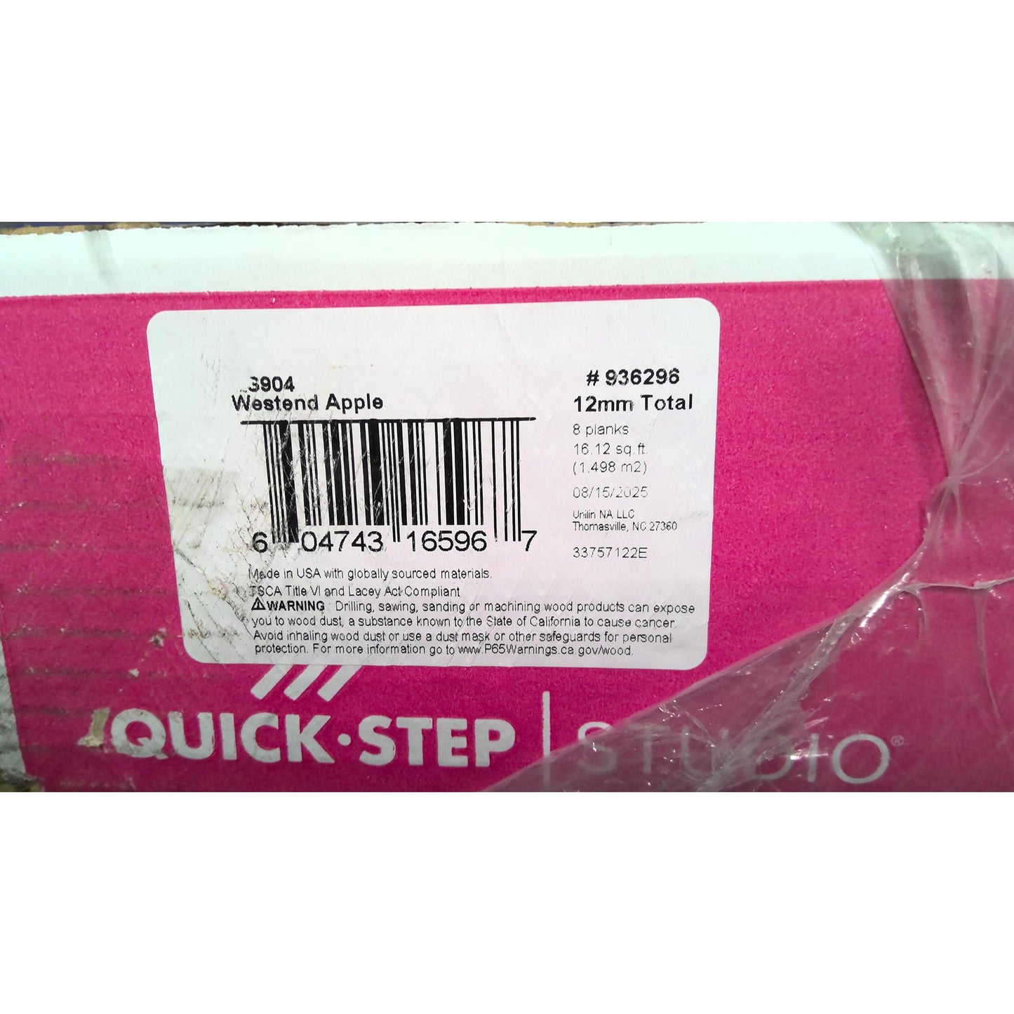 48 Square Feet of Westend Apple Waterproof Laminate Wood Flooring (3 Boxes)