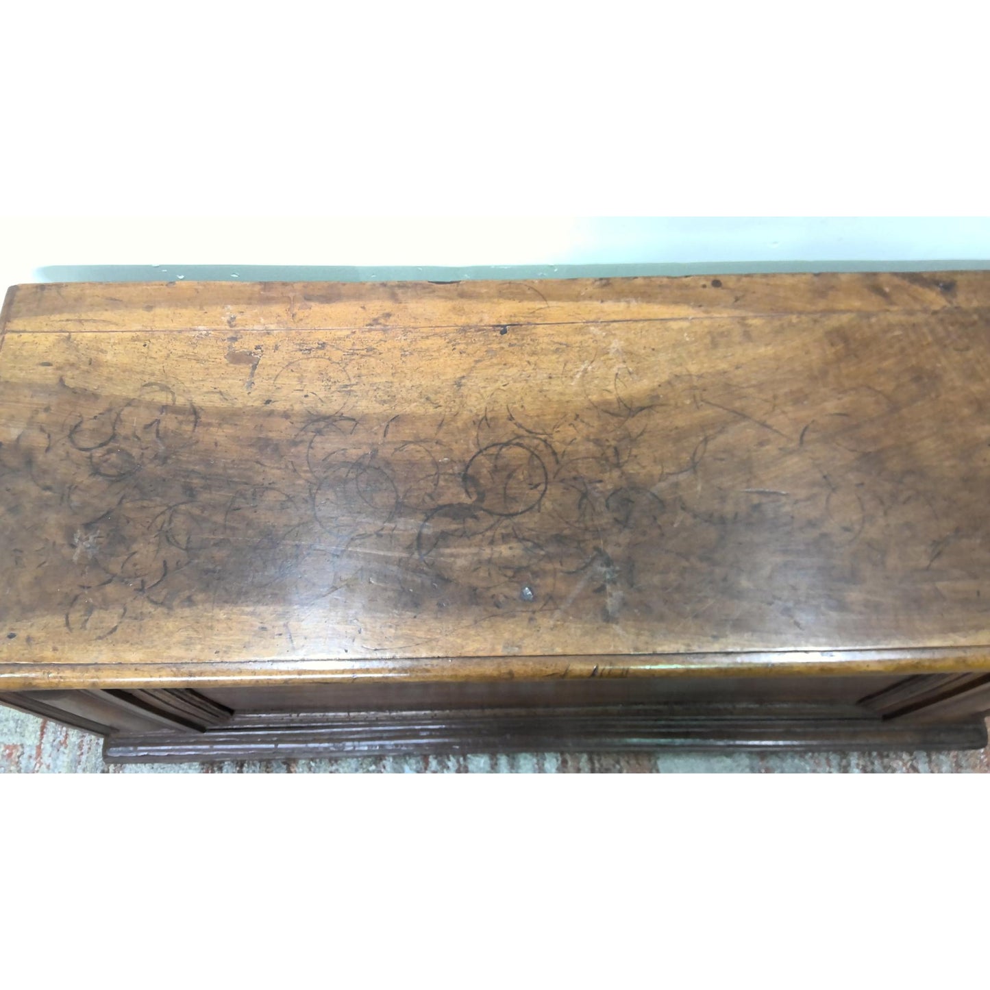 54" Antique Circa 1700 Italian Walnut Cassone