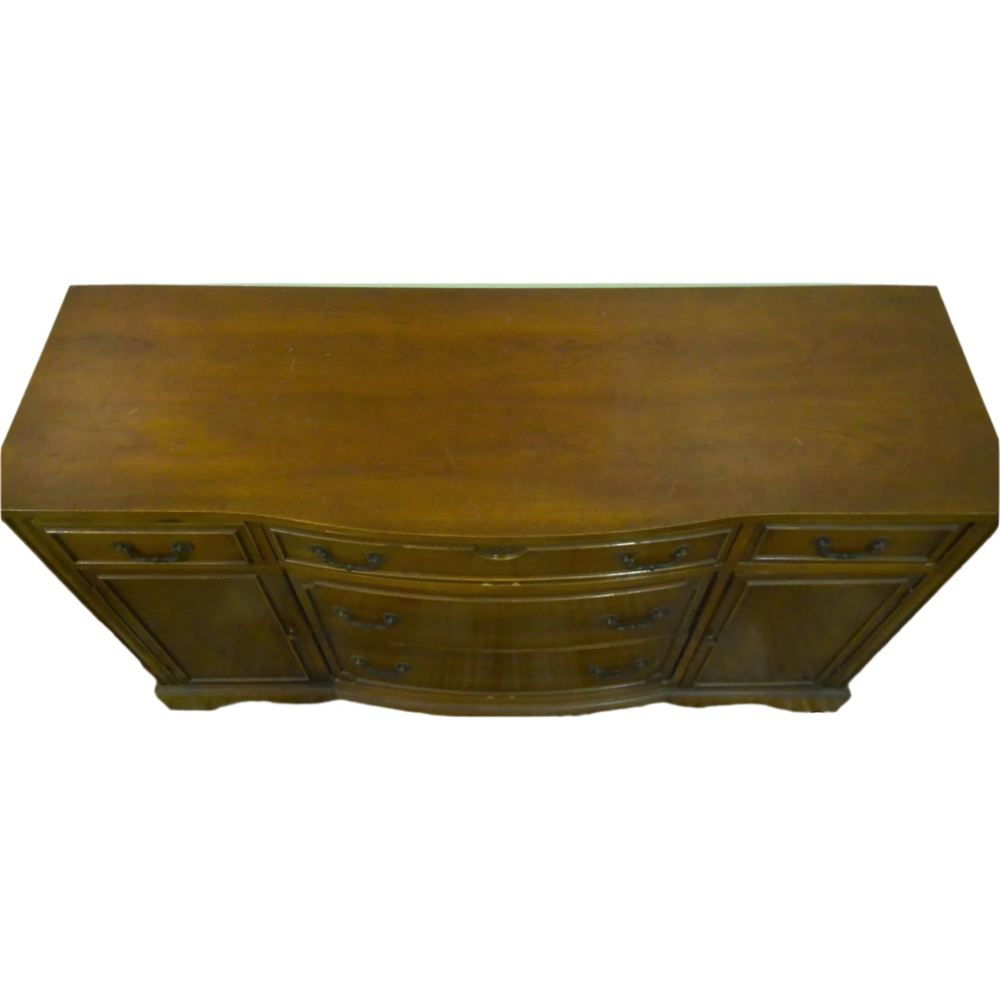 58" Mahogany Bowfront Sideboard/Buffet