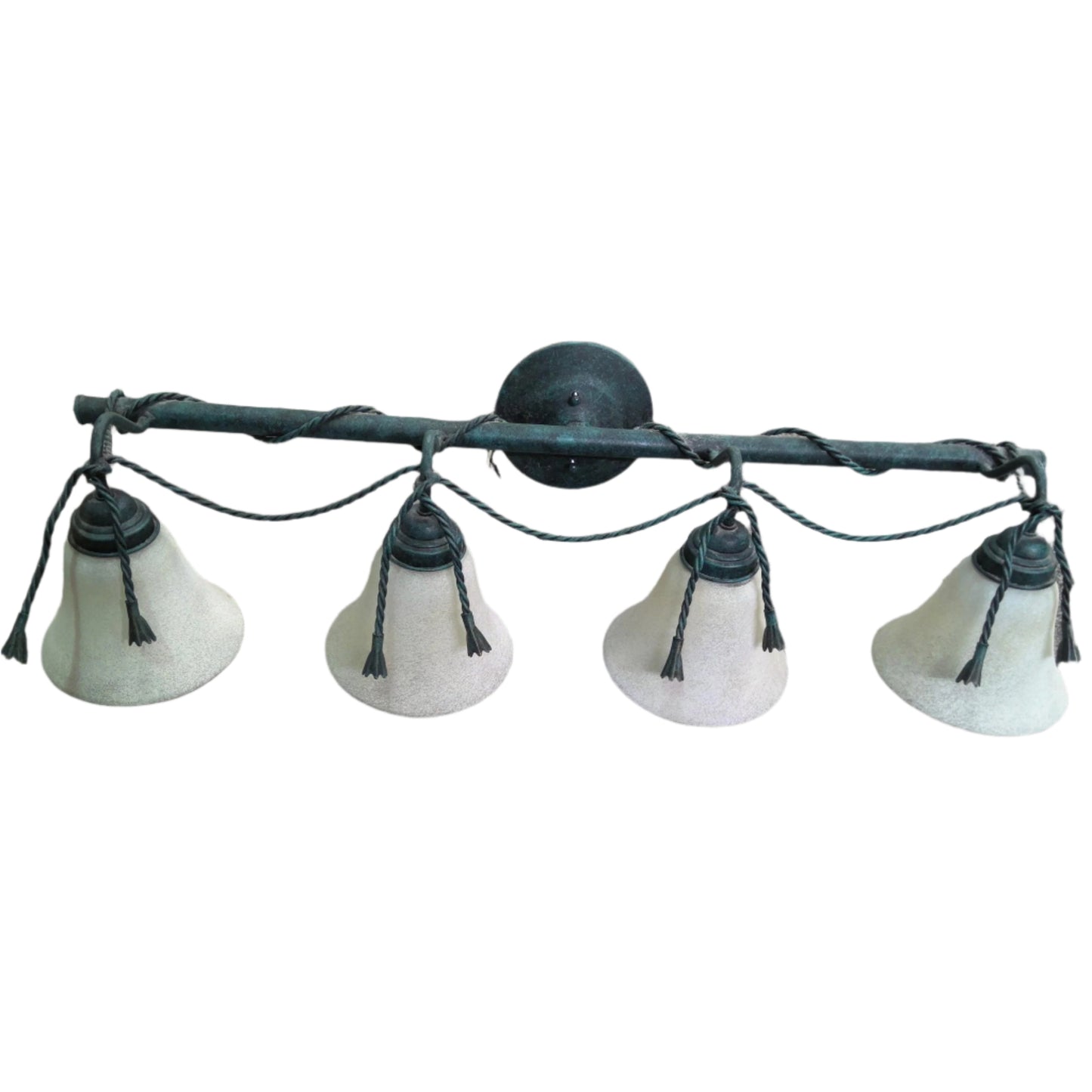 4-Light Patinated Copper Vanity Light, front
