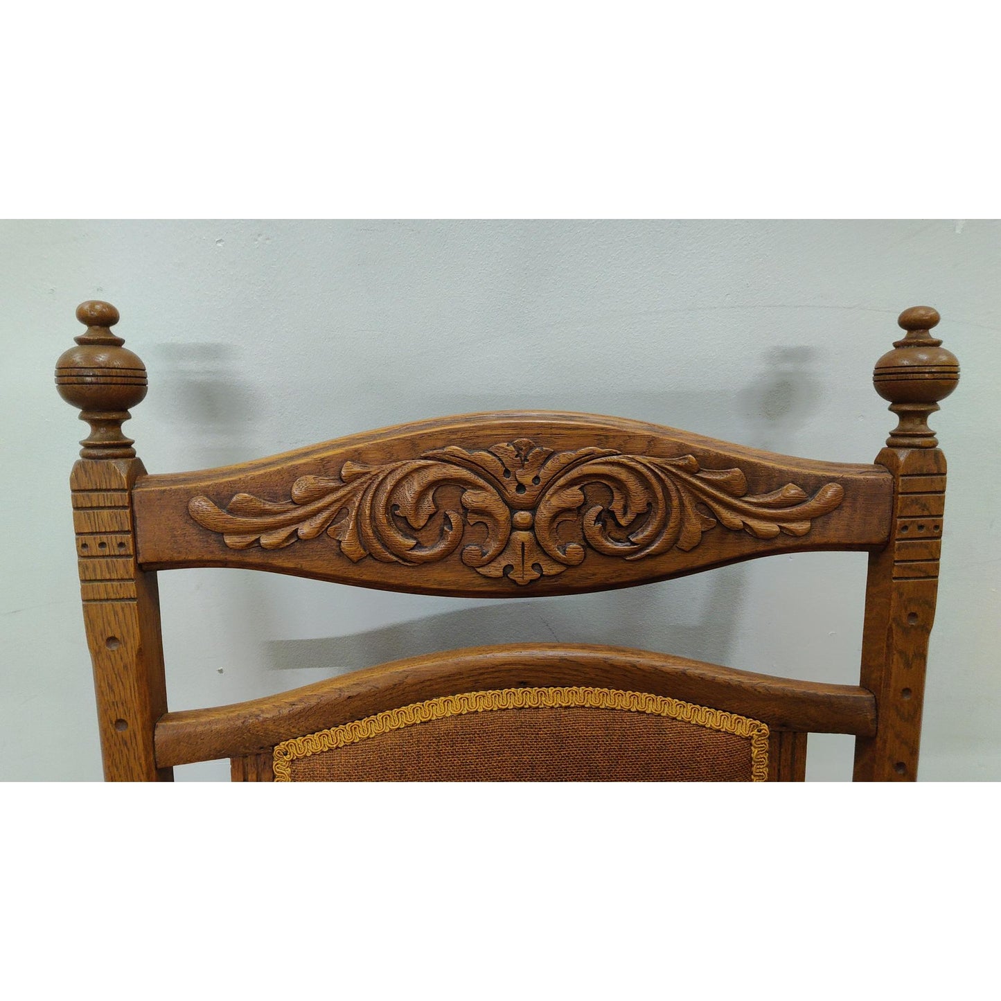 Antique Carved Victorian Platform Rocking Chair