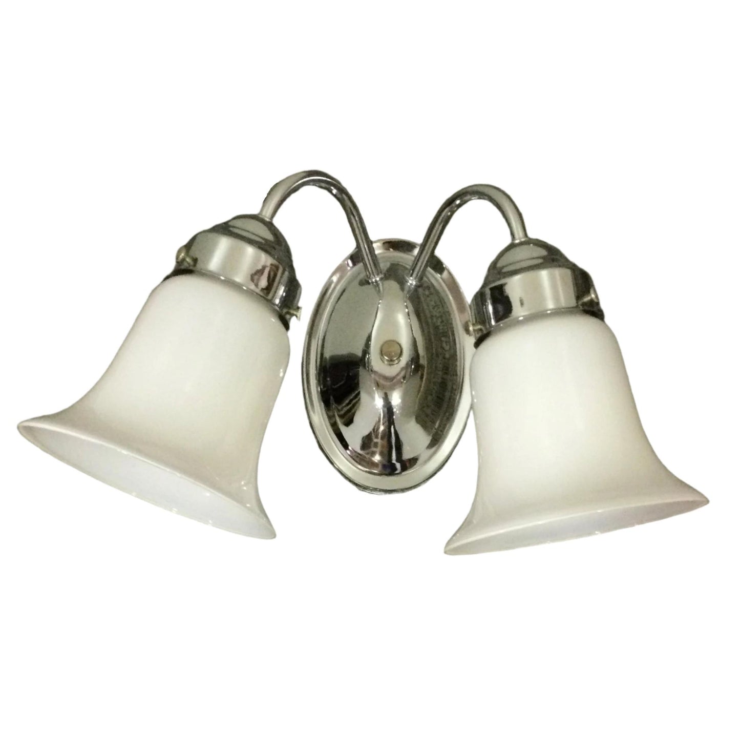 2-Light Brushed Nickel Wall Fixture