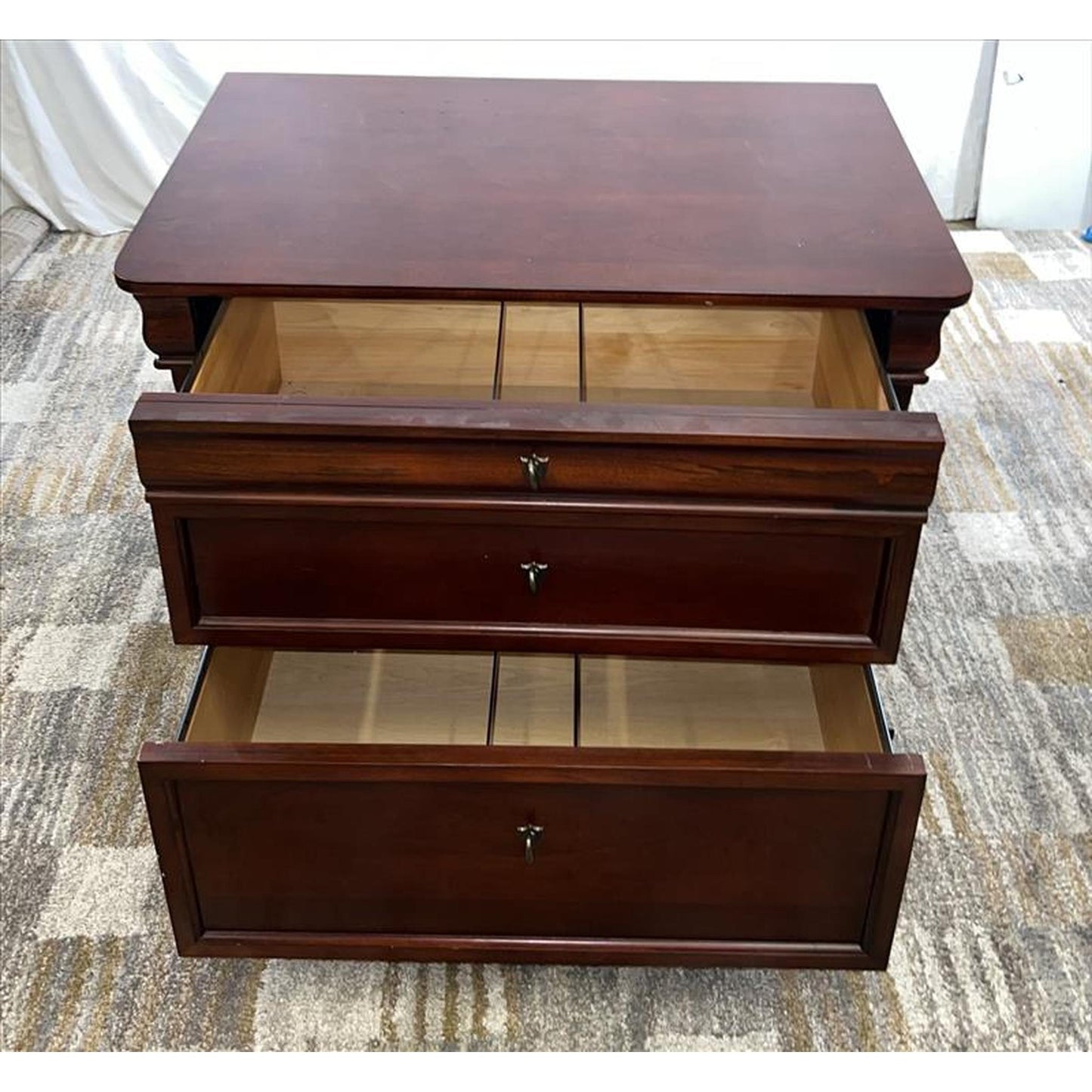 Large Wood Filing Cabinet