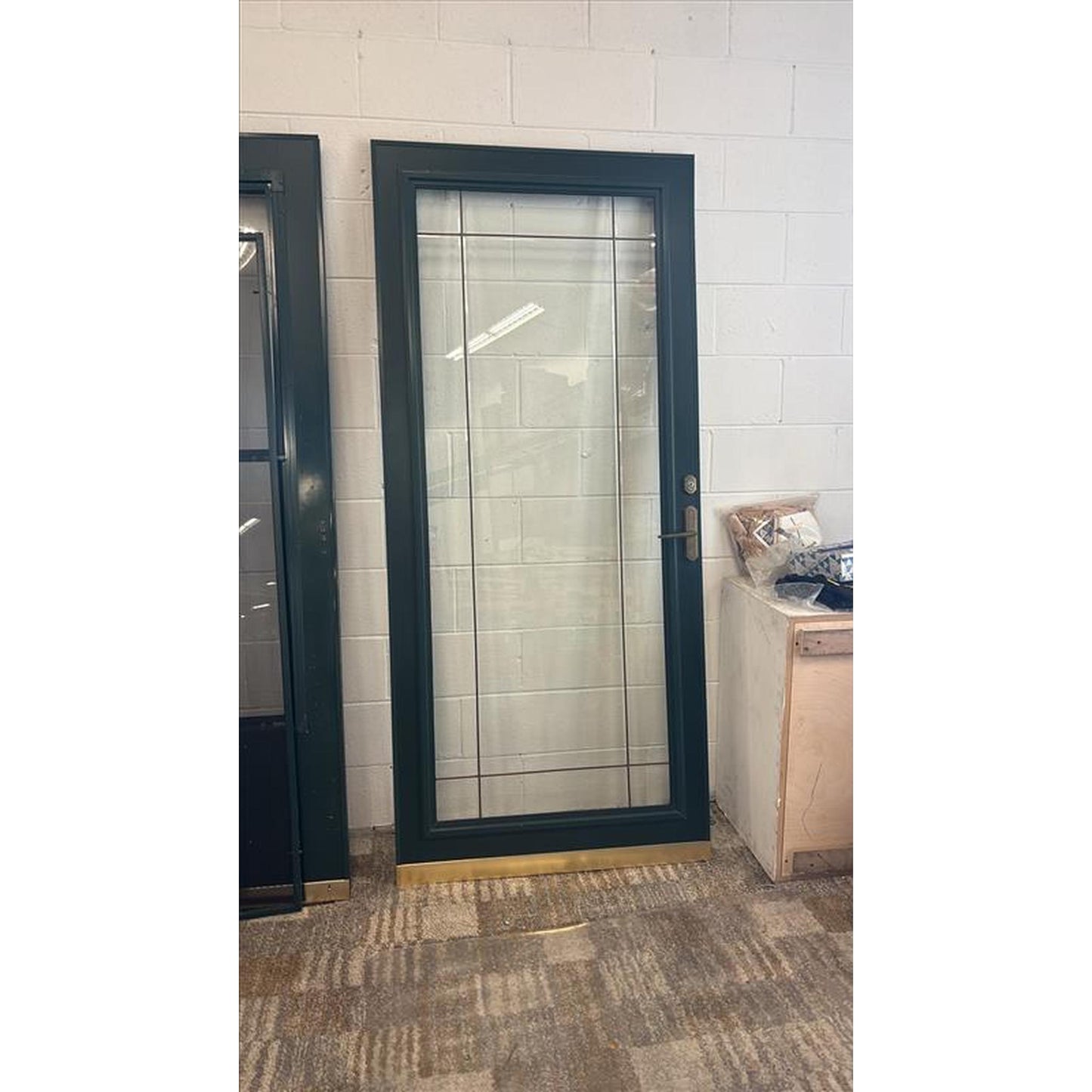 Green Storm Door