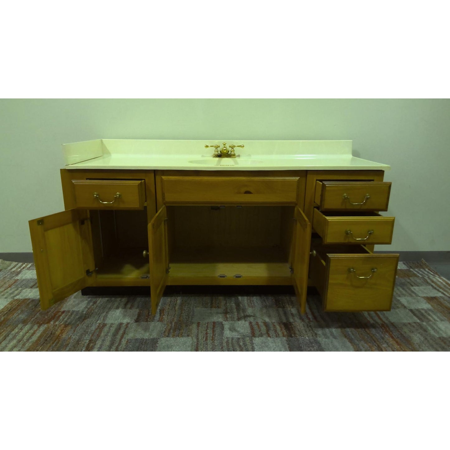 66"W Vanity Top with 3 Base Cabinets