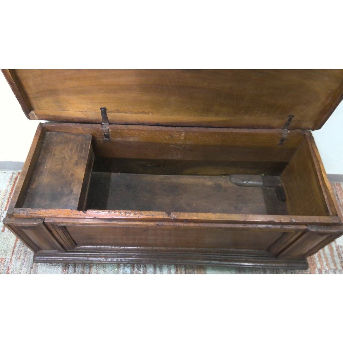 54" Antique Circa 1700 Italian Walnut Cassone