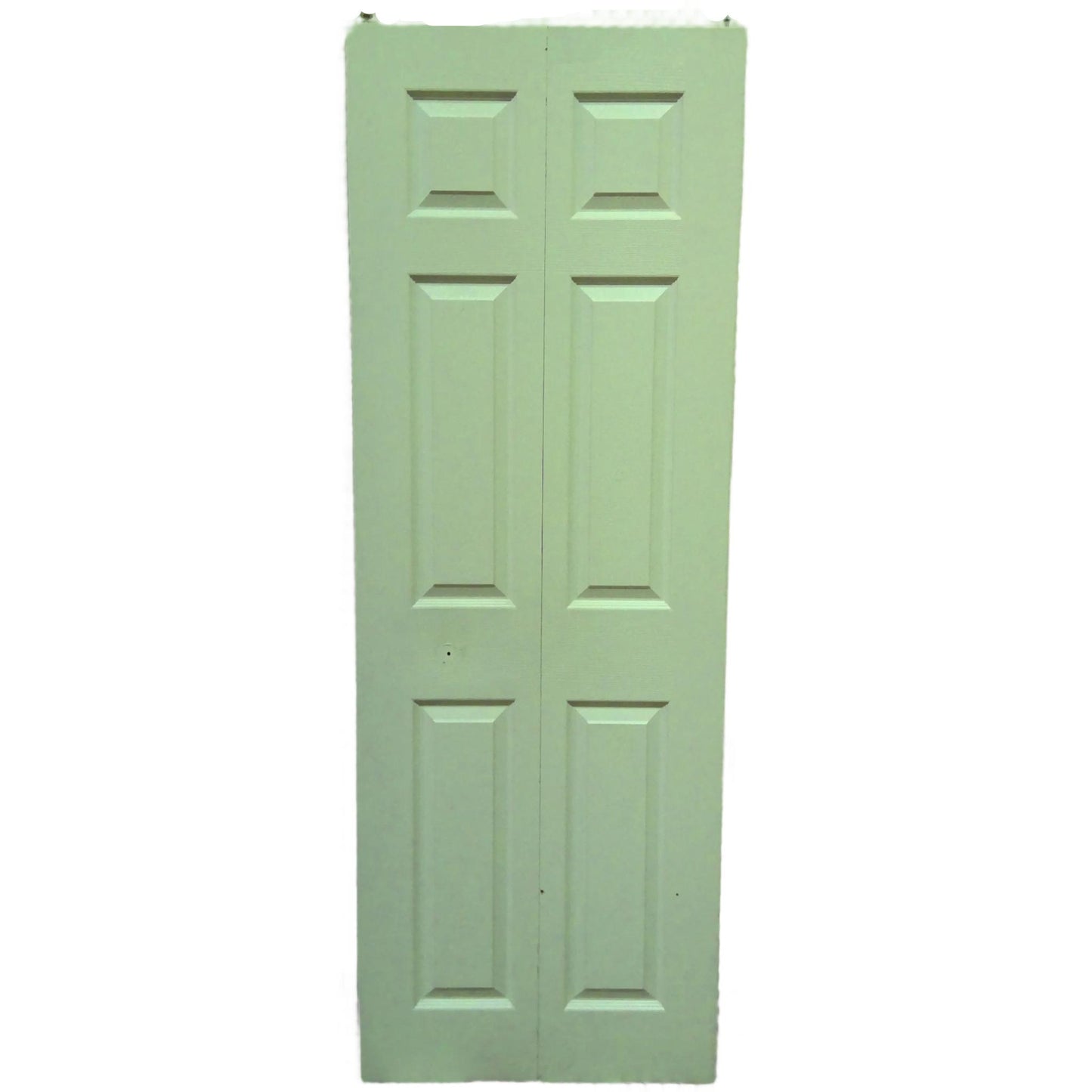 28" x 80" White 6-Panel Bifold Closet Door