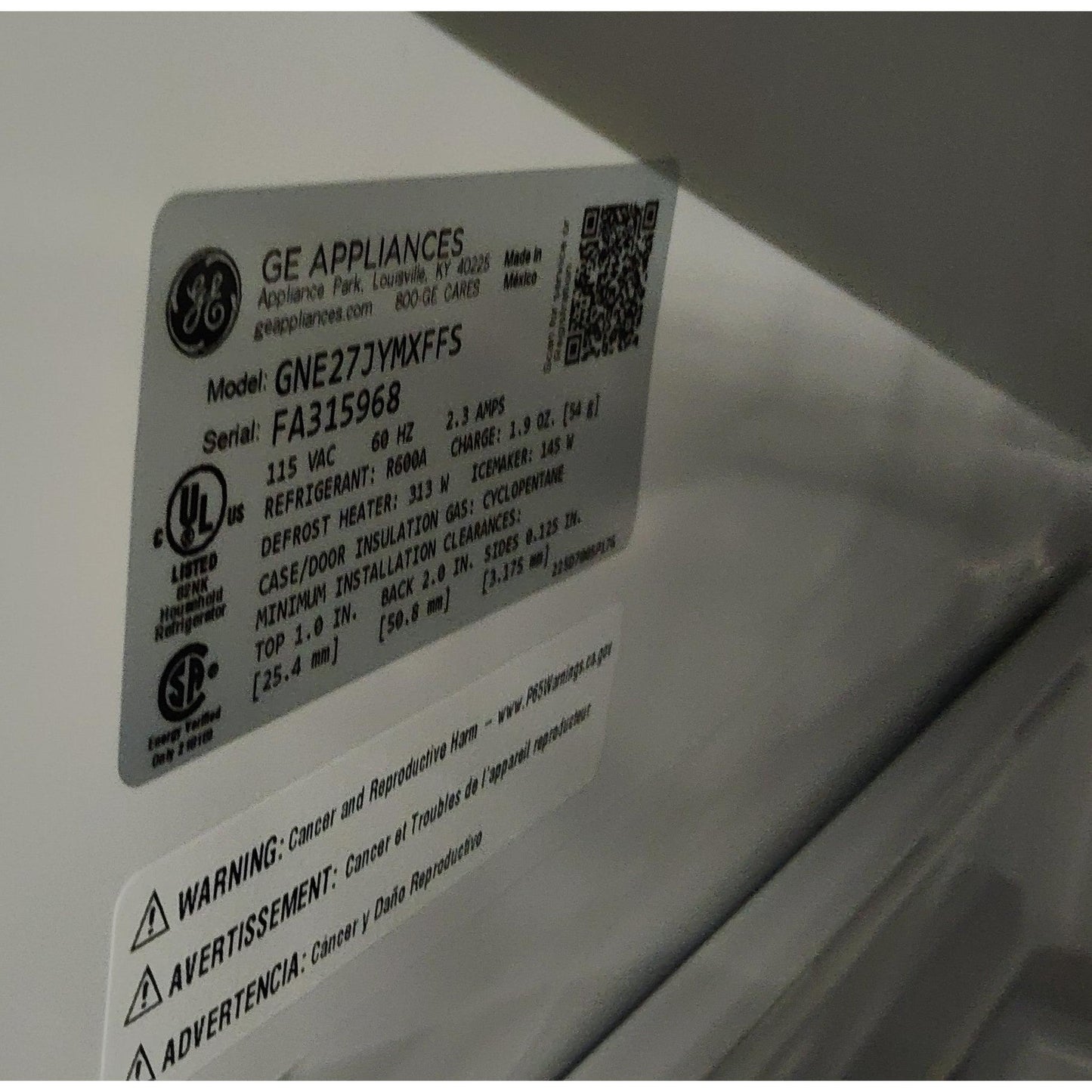 ReStore Select x GE Energy Star 27 Cu. Ft. Fingerprint Resistant French Door Refrigerator - FA316958 - FL