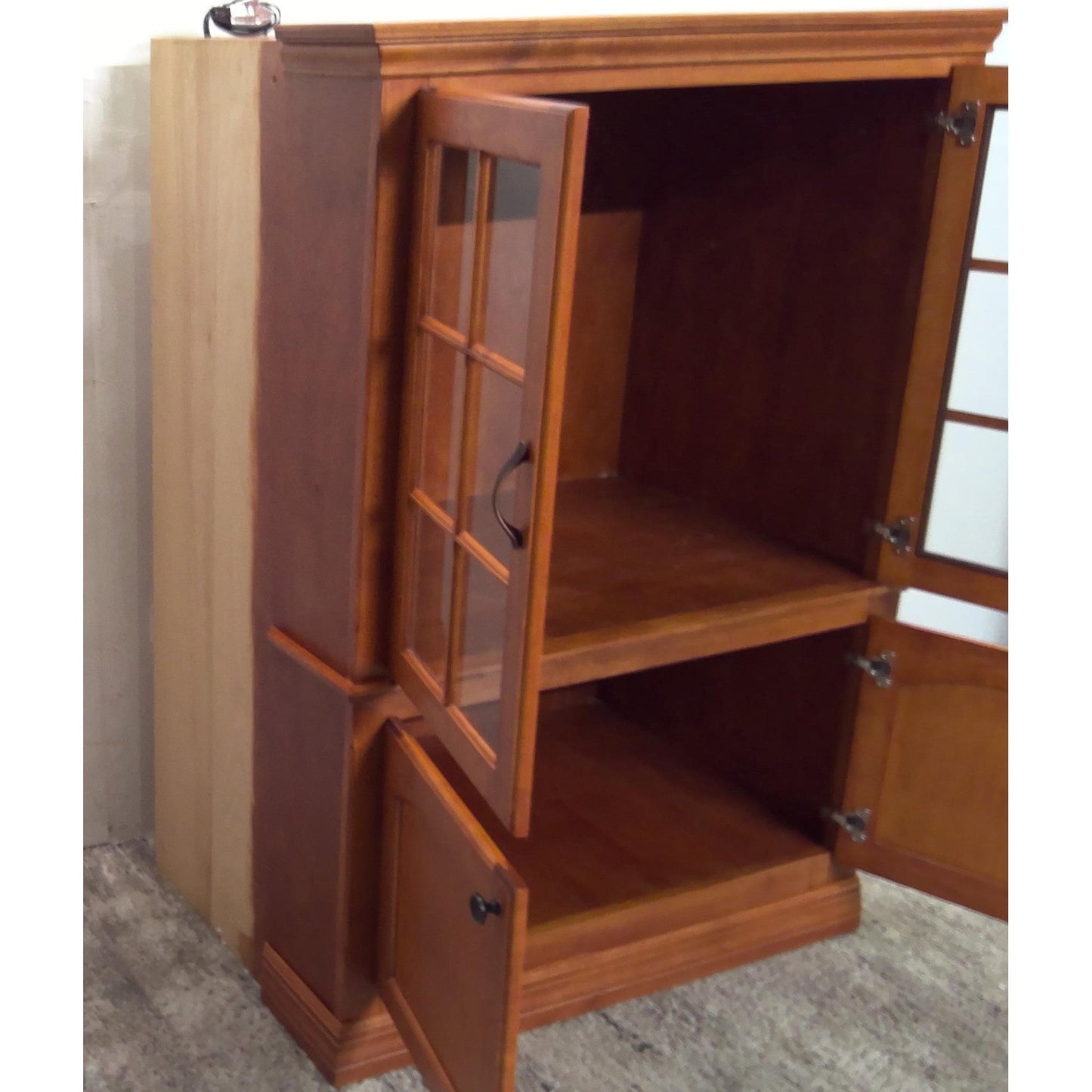 39" x 56" Glass Door Cabinet