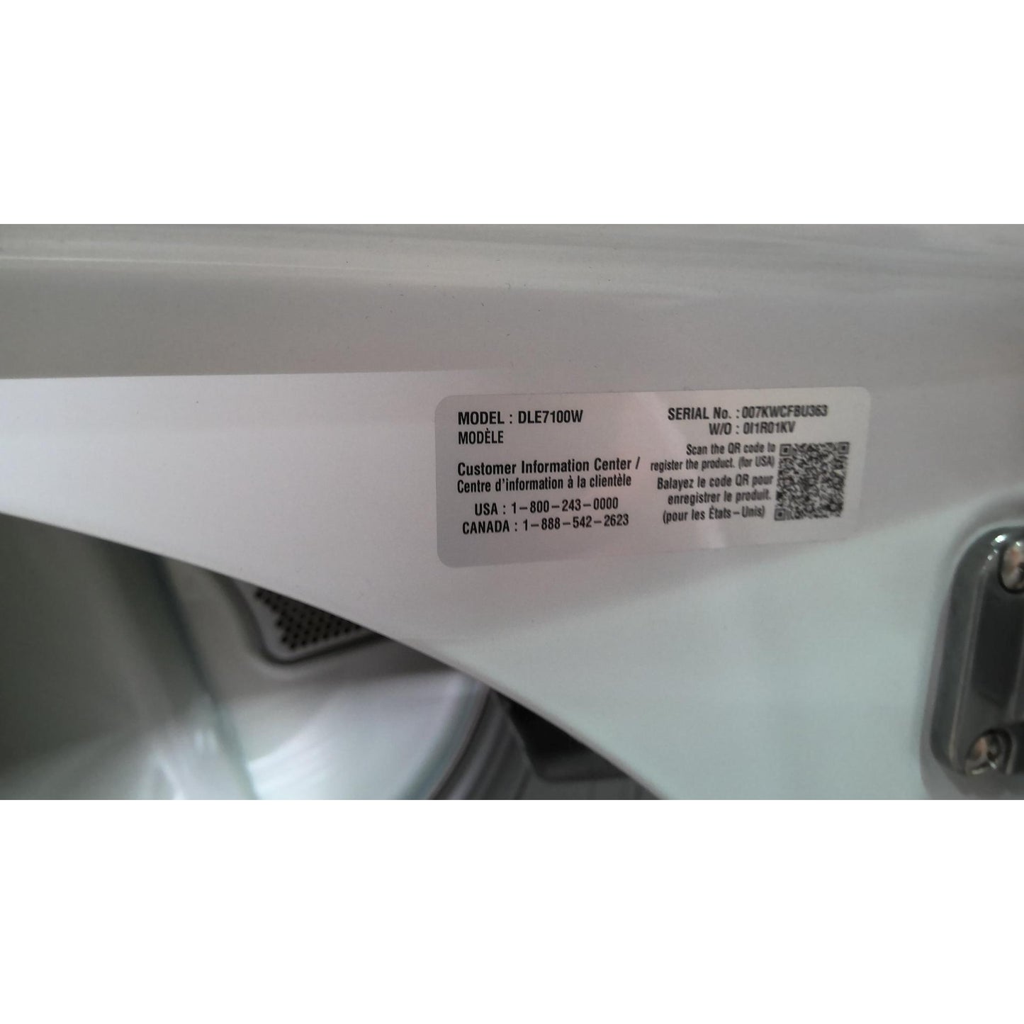 LG 7.3 cu. ft. Electric Dryer with Sensor Dry Technology