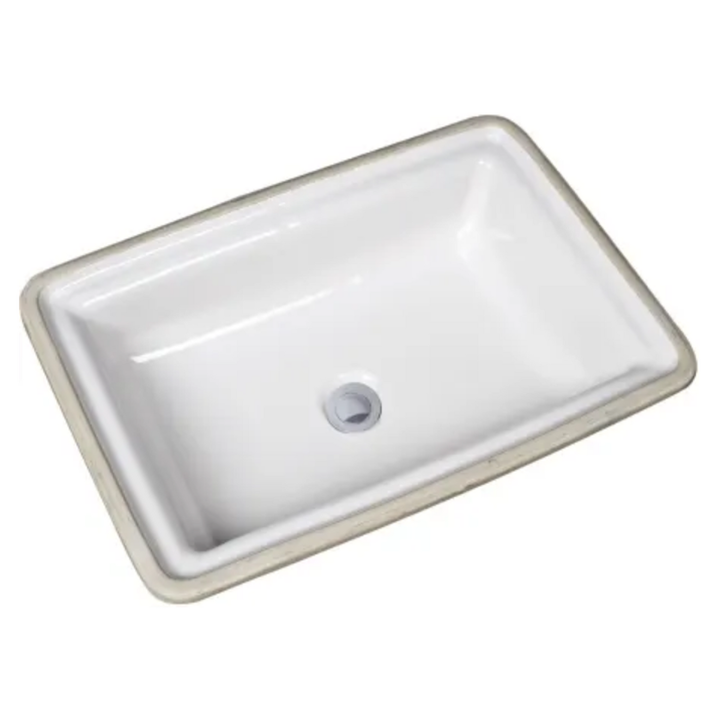 20-15/16" White Vitreous China Undermount Bathroom Sink