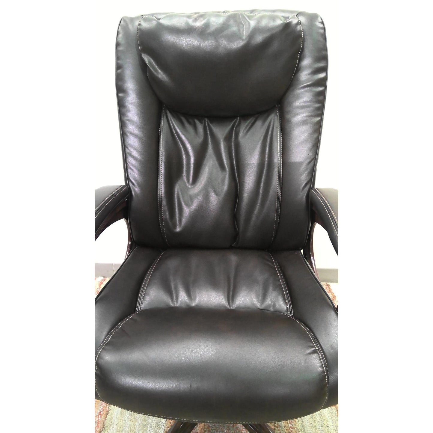 Brown Leather Swivel Executive Chair