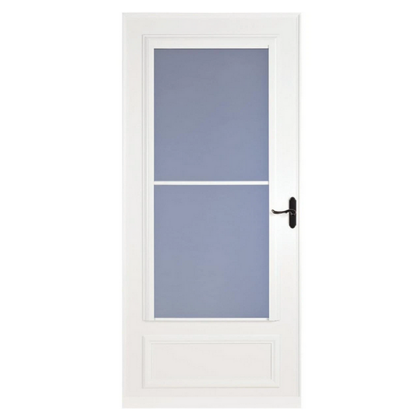 32" X 81" White Mid View Storm Door