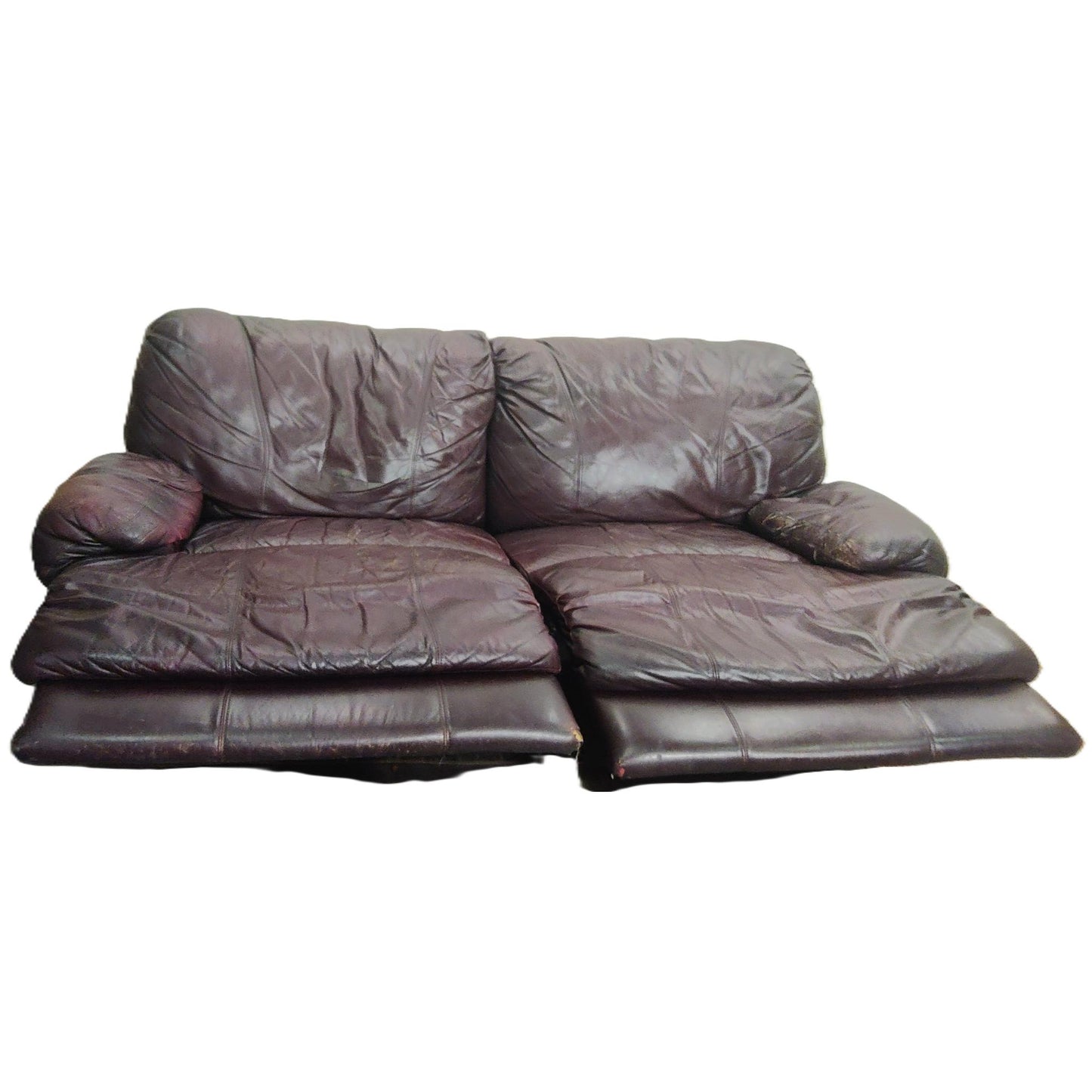 Leather Reclining Sofa