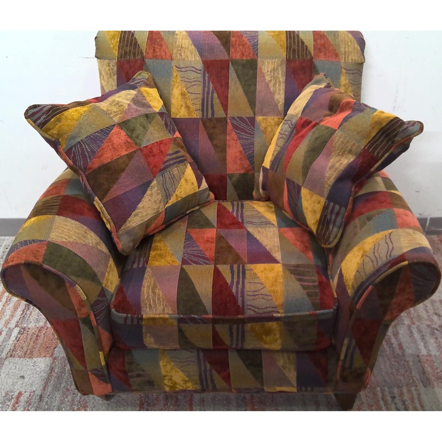 Geometric Pattern Armchair