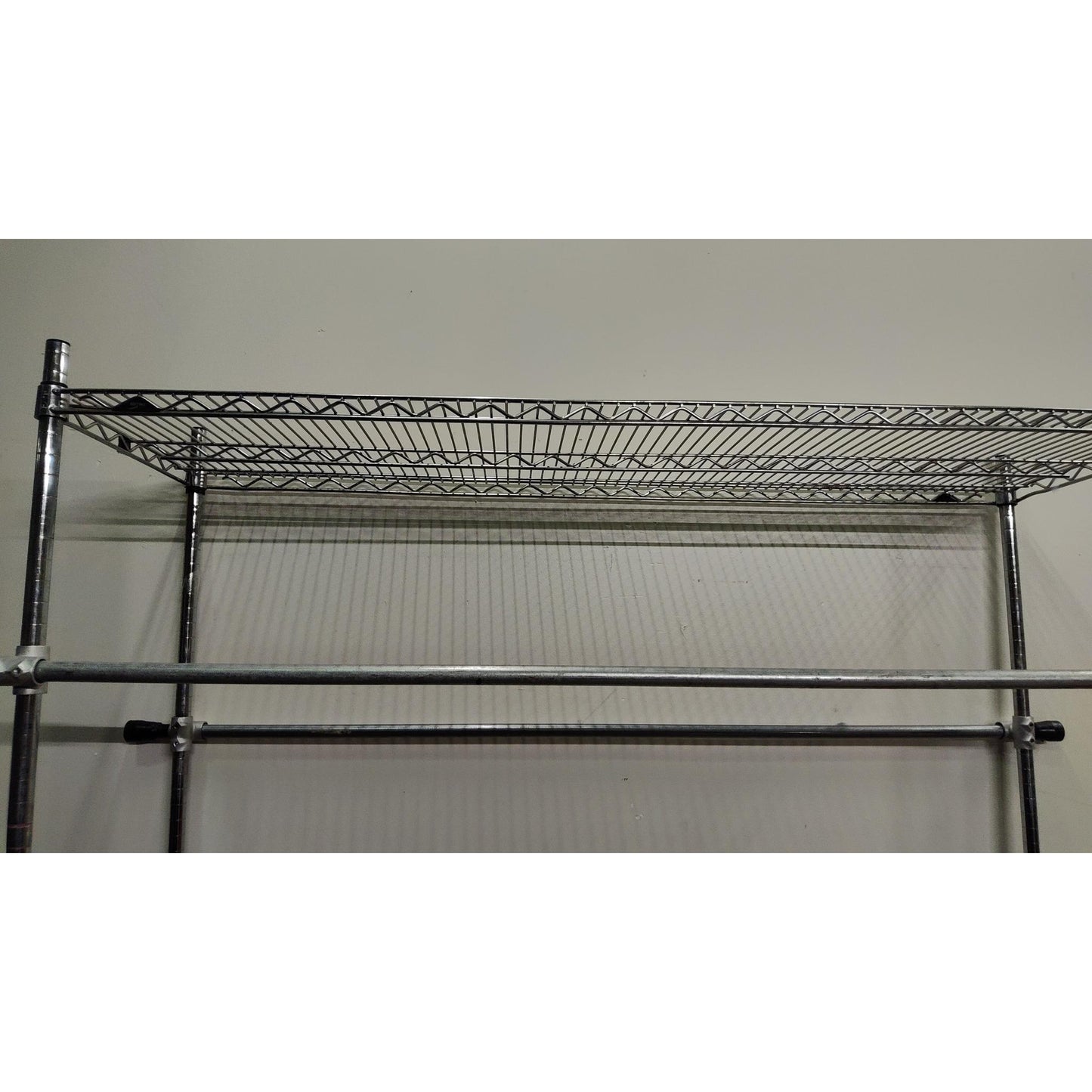 65" Rolling Metal Clothing Rack
