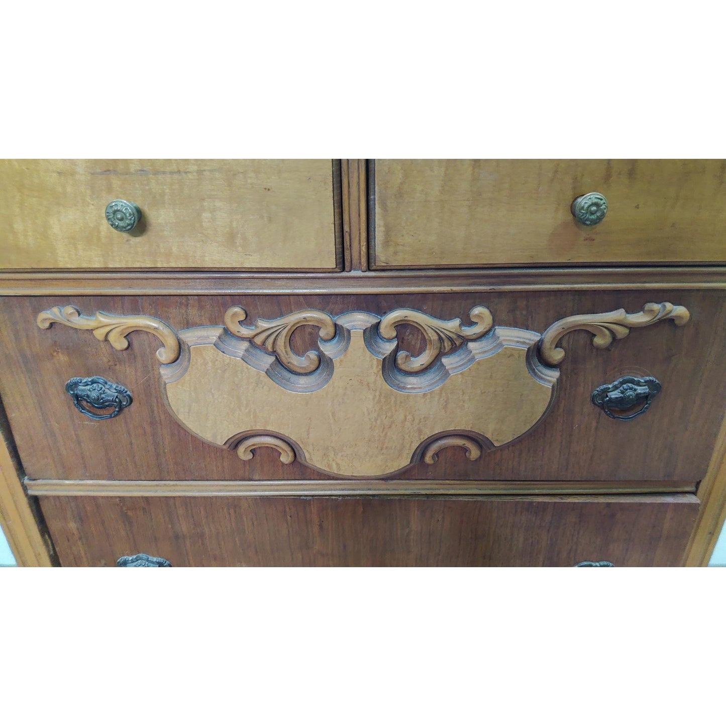 Vintage Ornate Wood Dresser