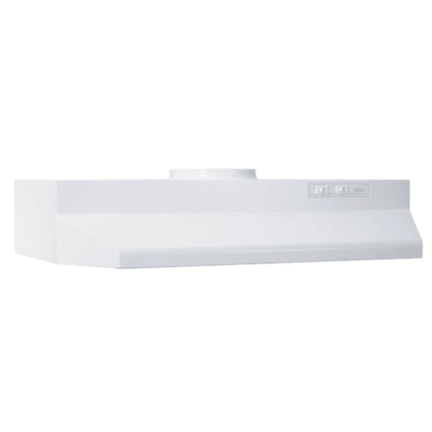 30" White Under-Cabinet Range Hood, front