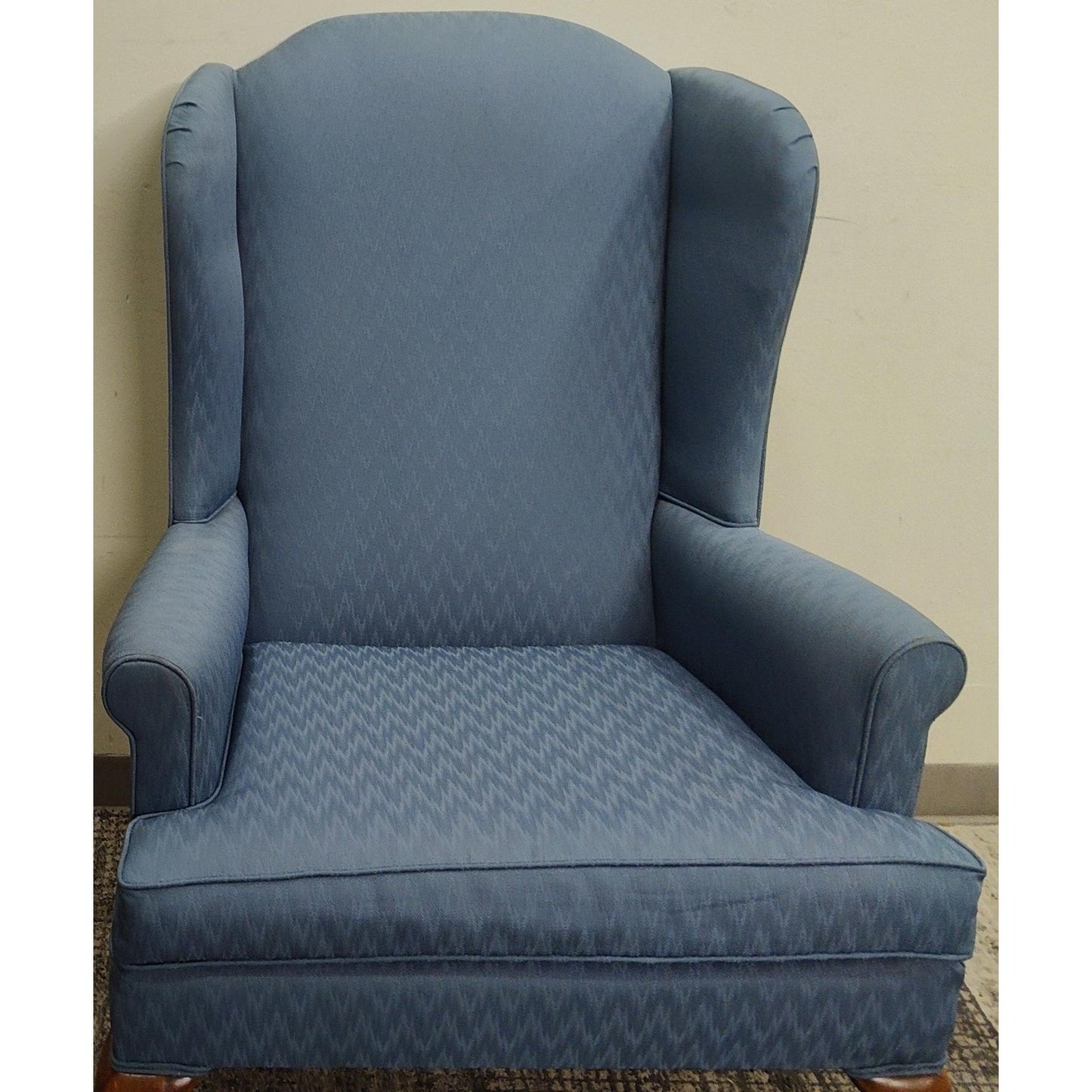 Blue Wingback Chair