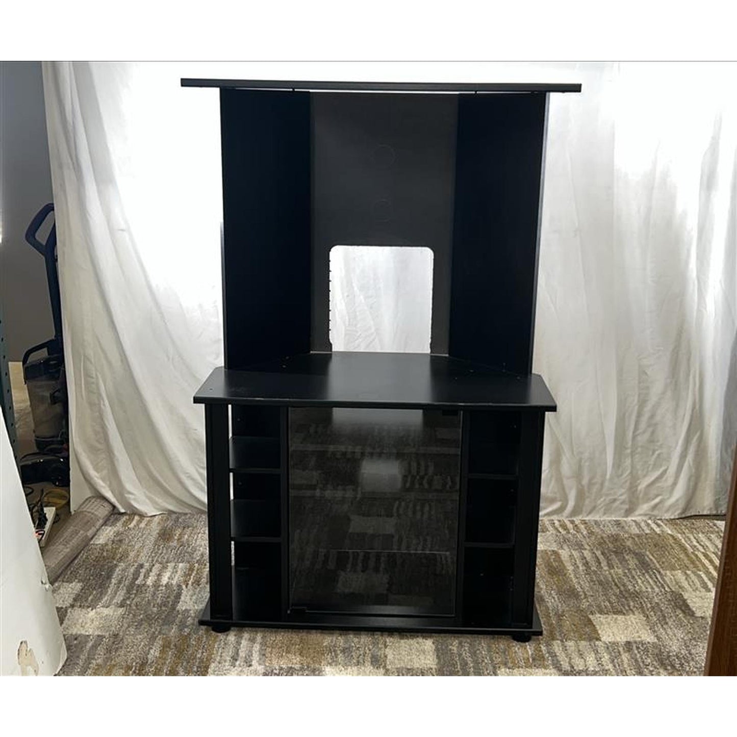 Black TV Stand w/ Storage Unit