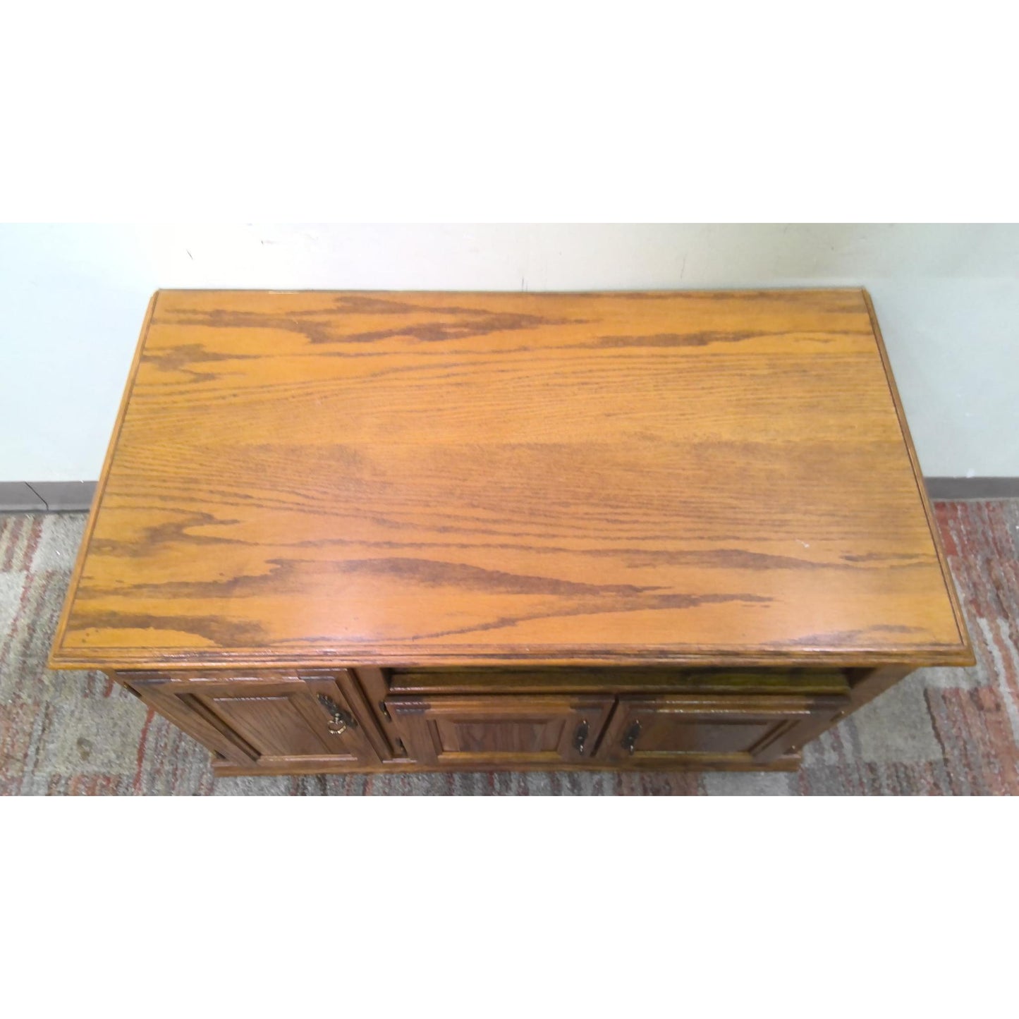 41" Rolling Wood TV Stand