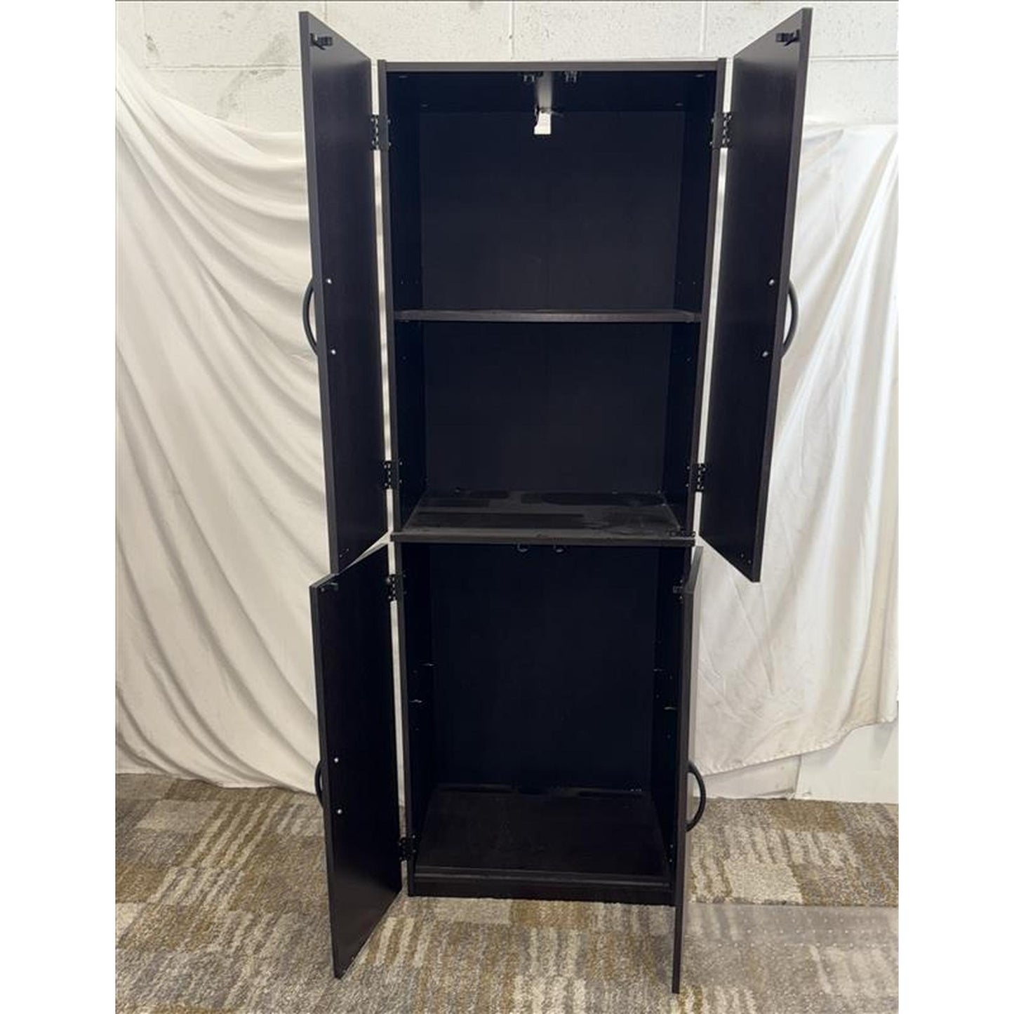 Dark Wood Storage Cabinet