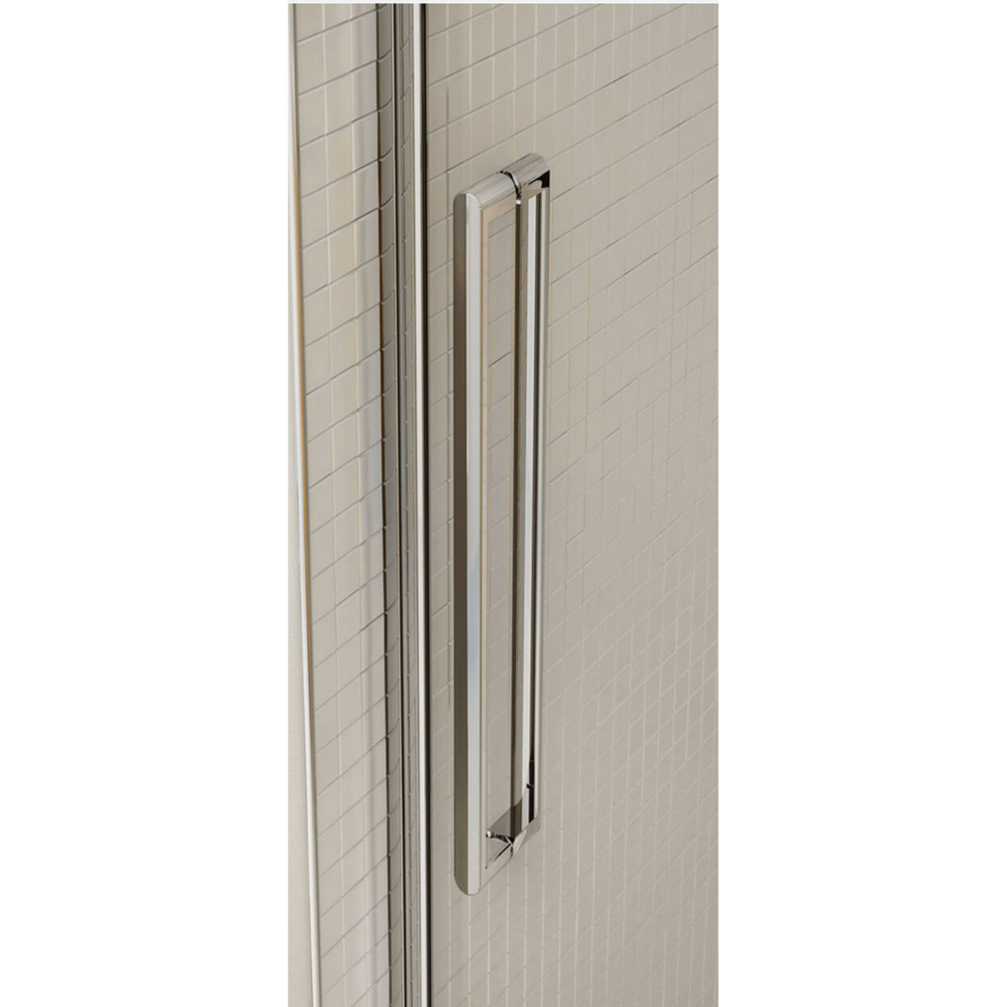 Halo 44 ½-47 x 78 ¾ in. 8mm Sliding Shower Door for Alcove Installation with Clear Glass in Chrome