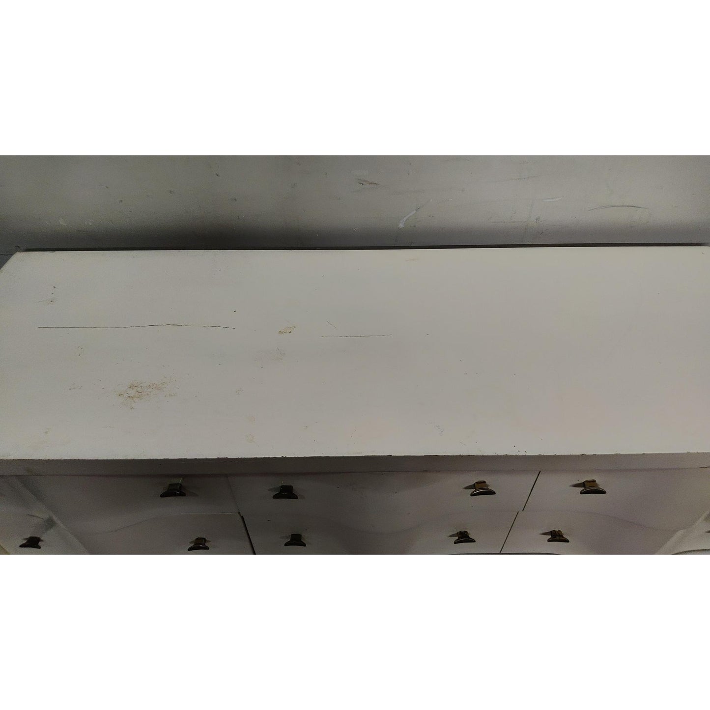 52" White Wood Dresser
