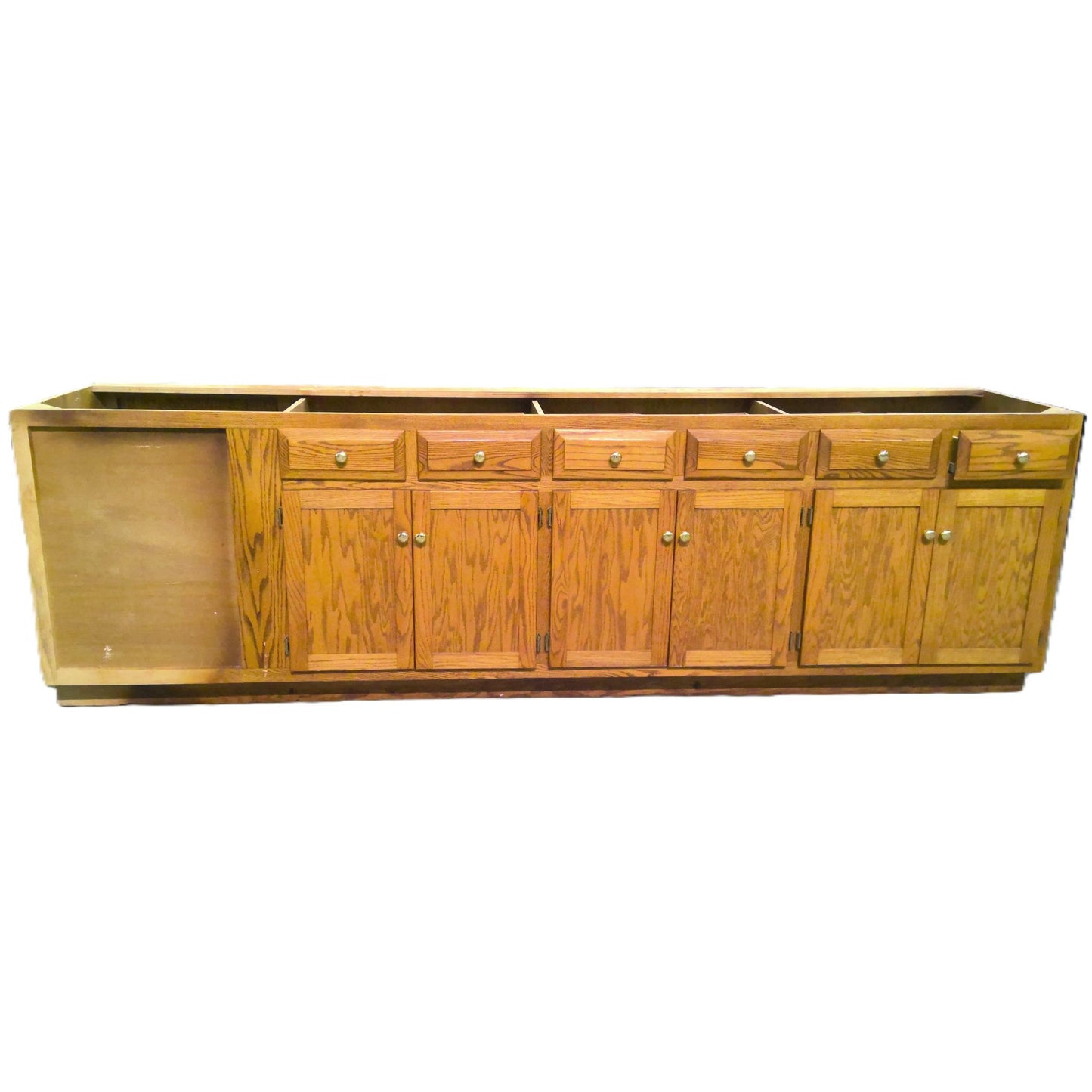 112" Oak Sink Base