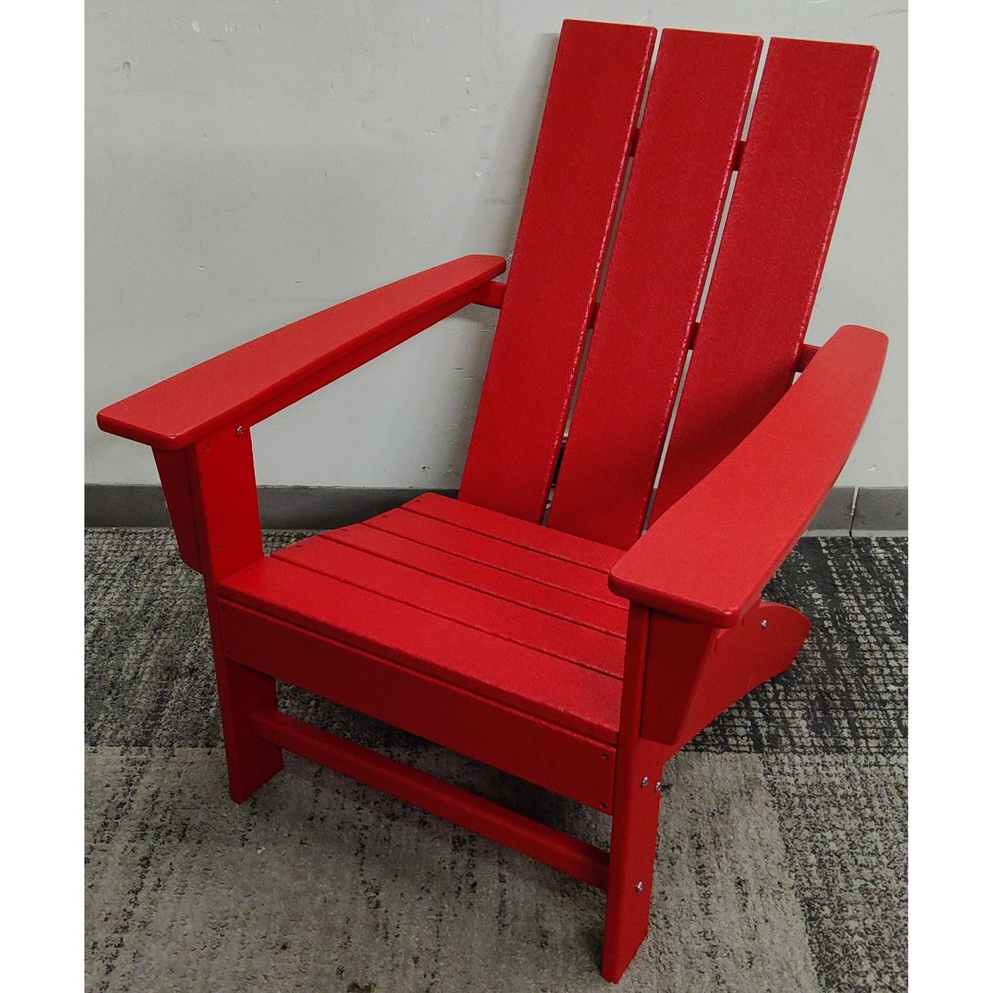 Red Plastic Adirondack Chair