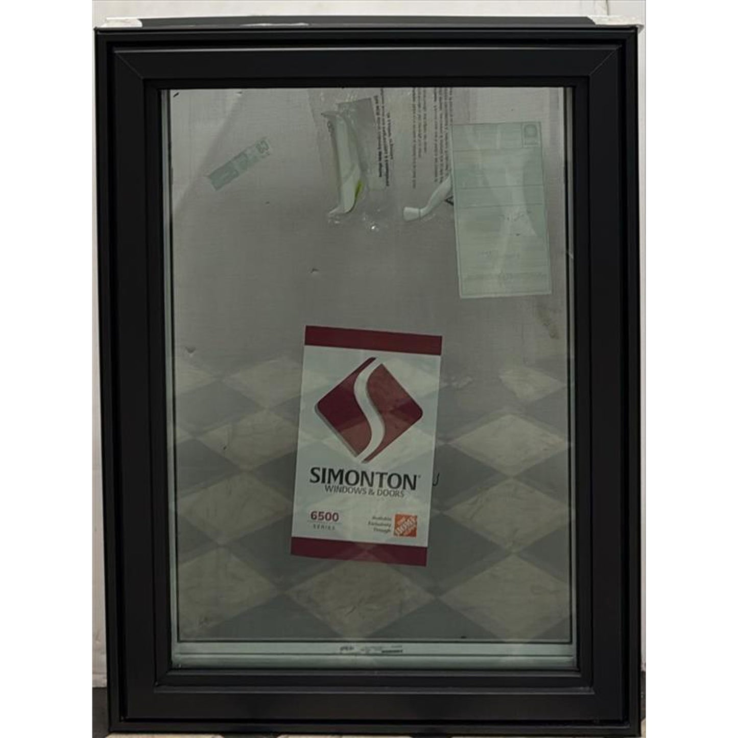 38.5" x 29" Black Crank WIndow