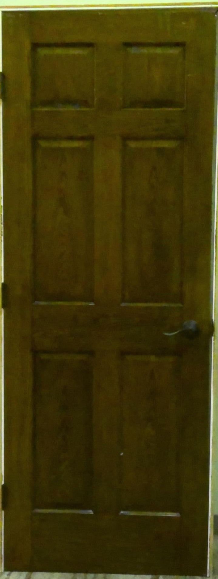 30" x 80" Mahogany-Finished 6-Panel Door