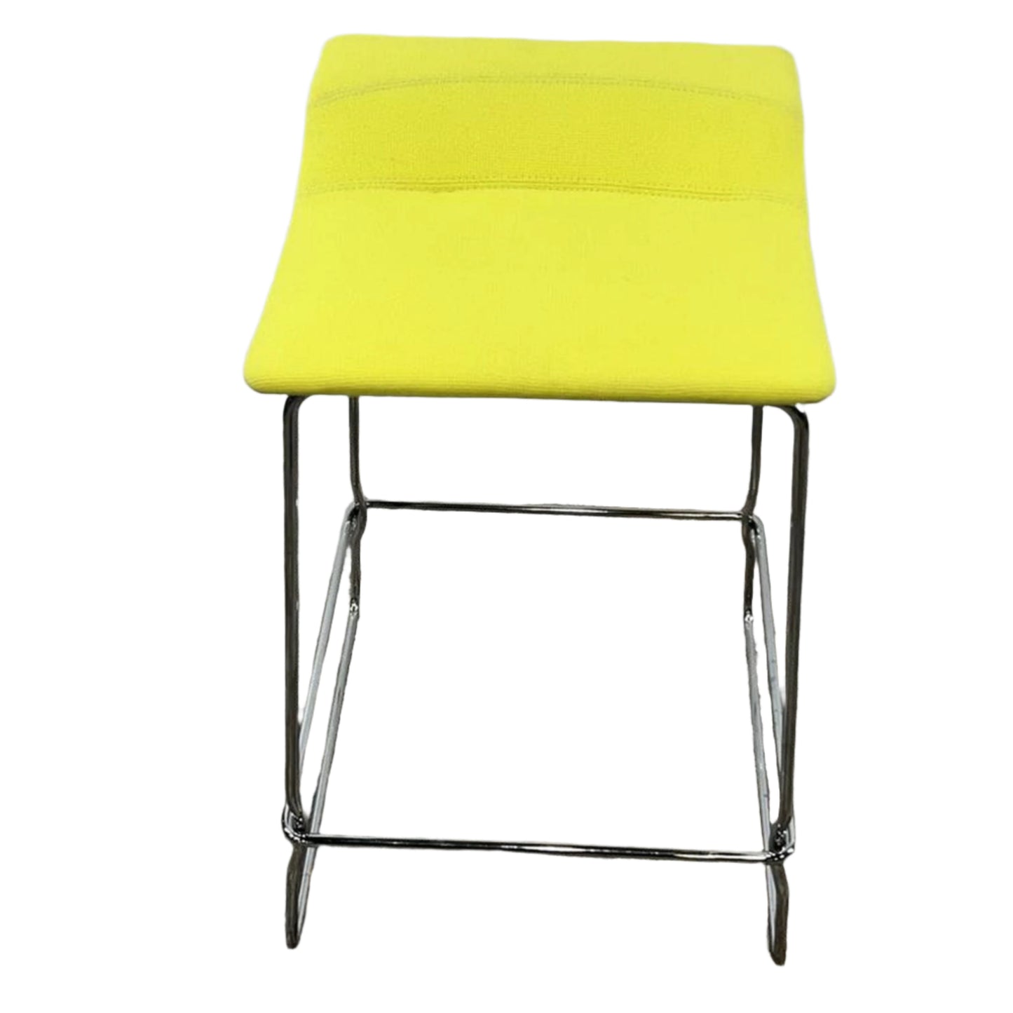 Yellow Fabric Stool