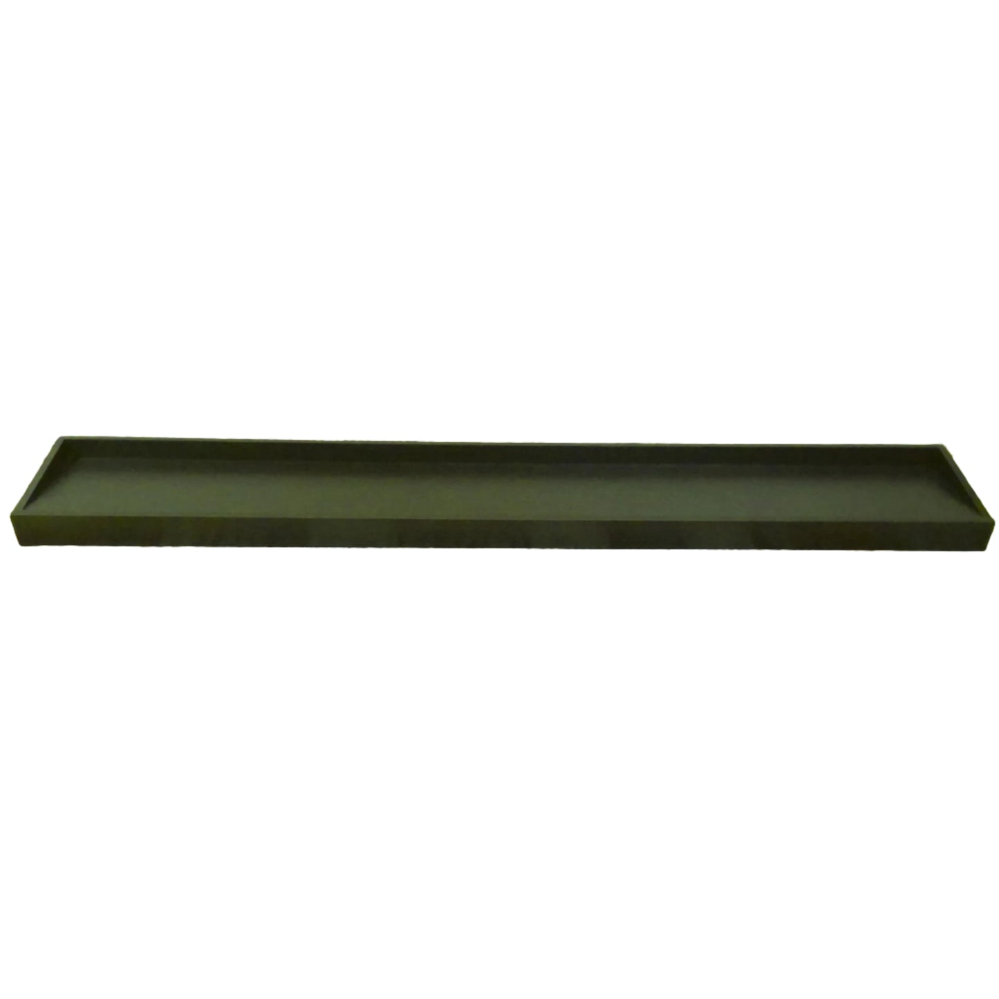 72" Floating Black Wall Shelf