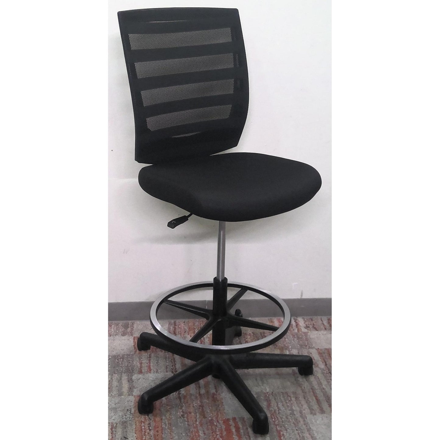 Black Armless Office Chair