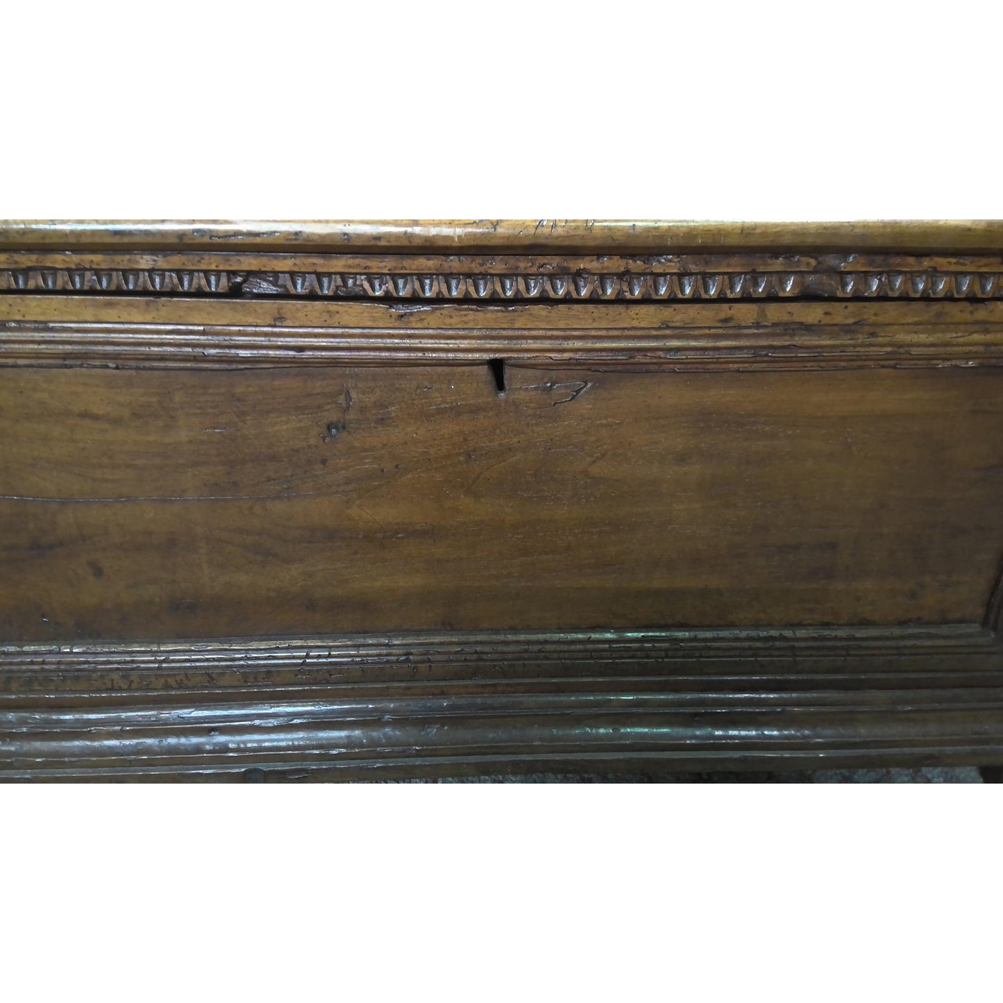 54" Antique Circa 1700 Italian Walnut Cassone