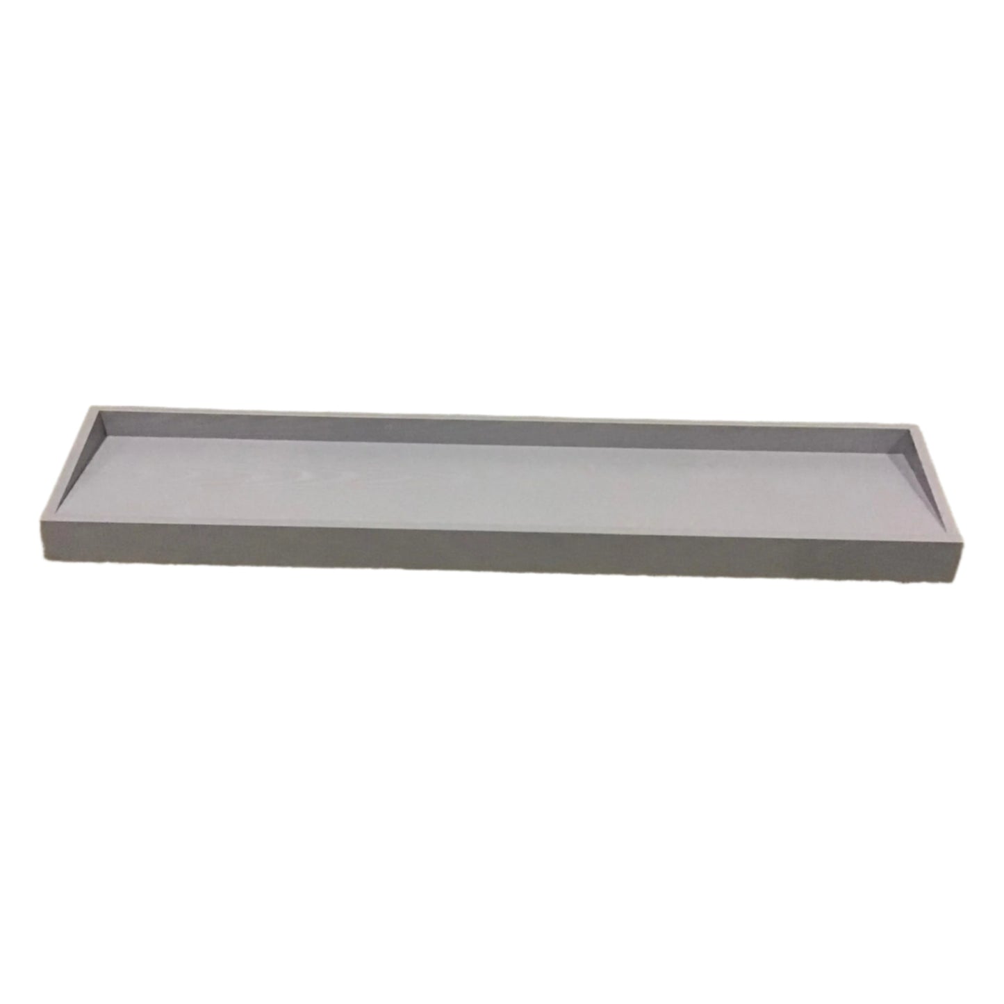 48” Floating Gray Wall Shelf