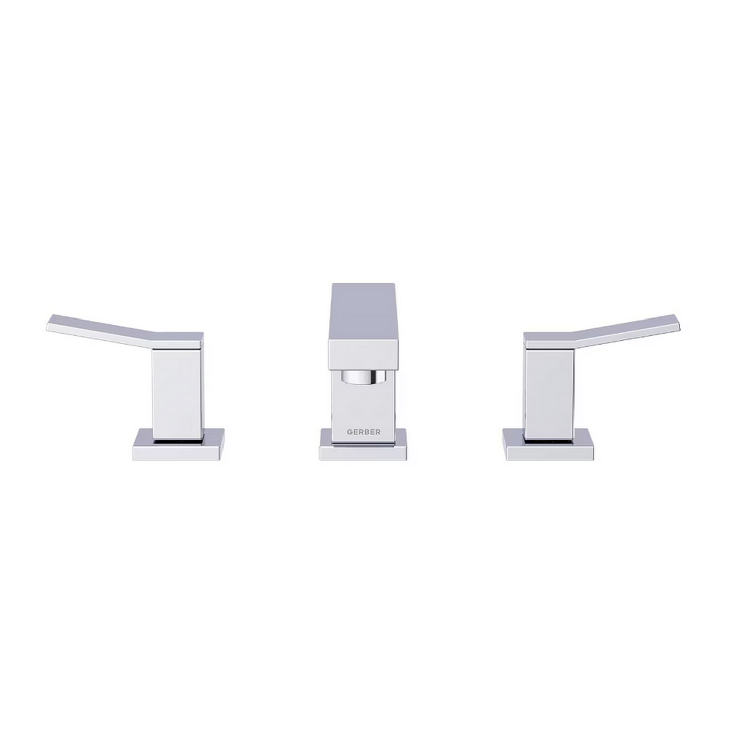 Two Handle Widespread Bathroom Faucet with Metal Touch-Down Drain