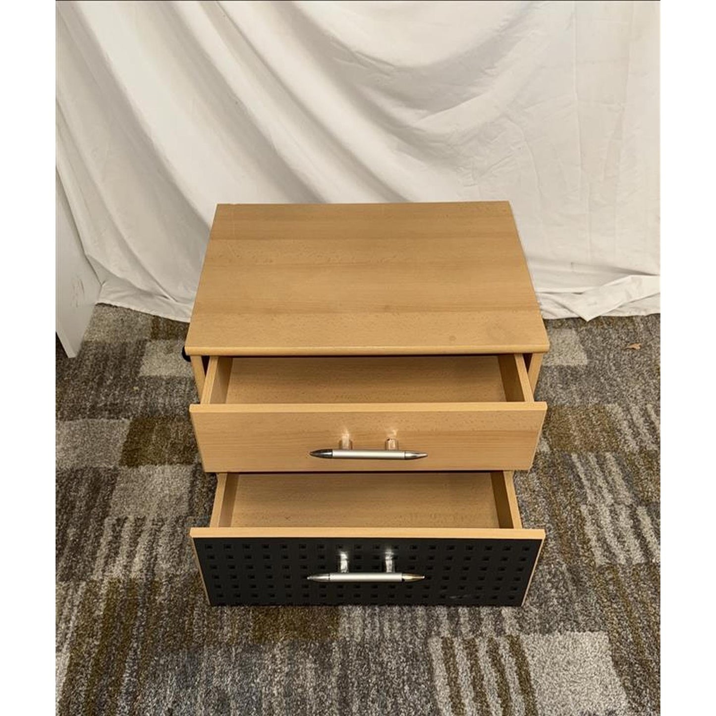 Small Wood End Table w/ Drawers