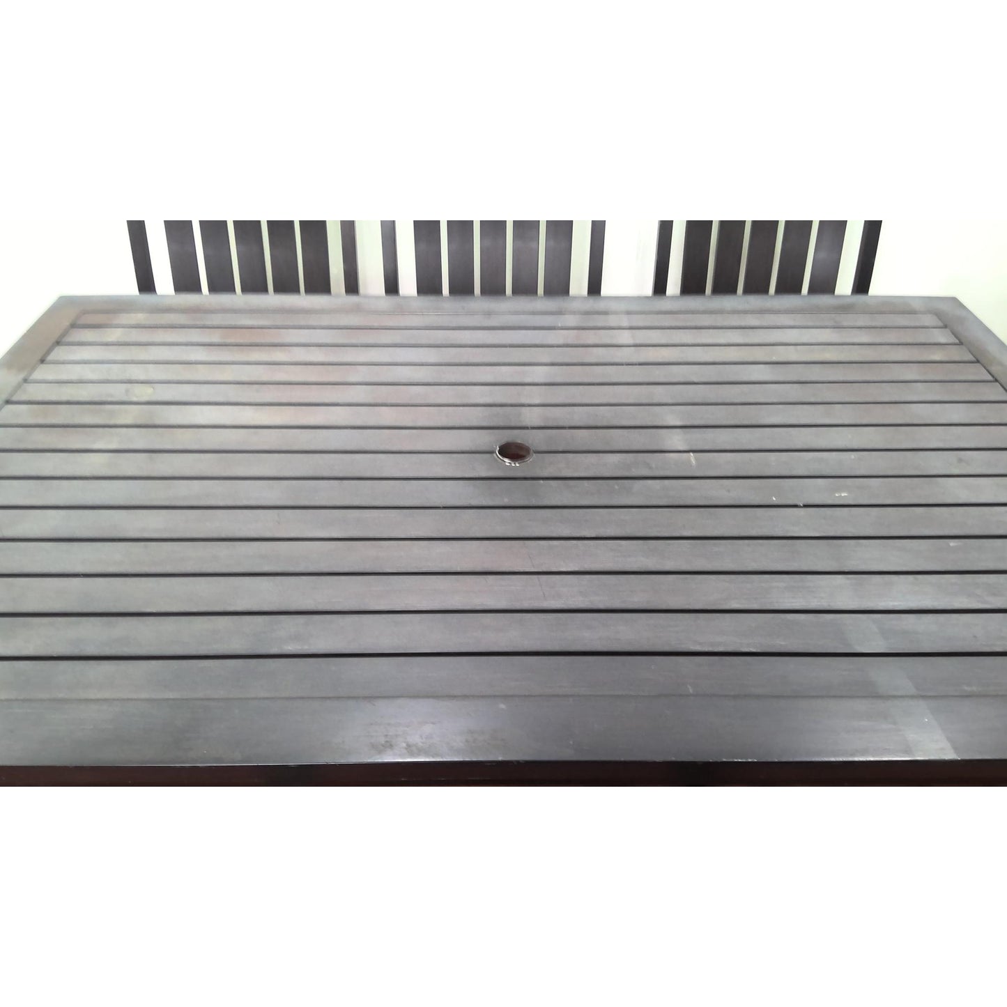 72" Metal Patio Table with 8 Chairs