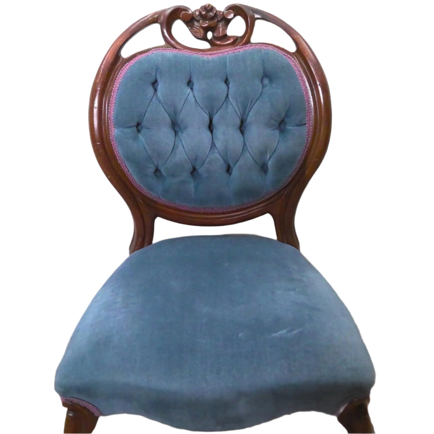 Victorian-Style Tufted Side Chair