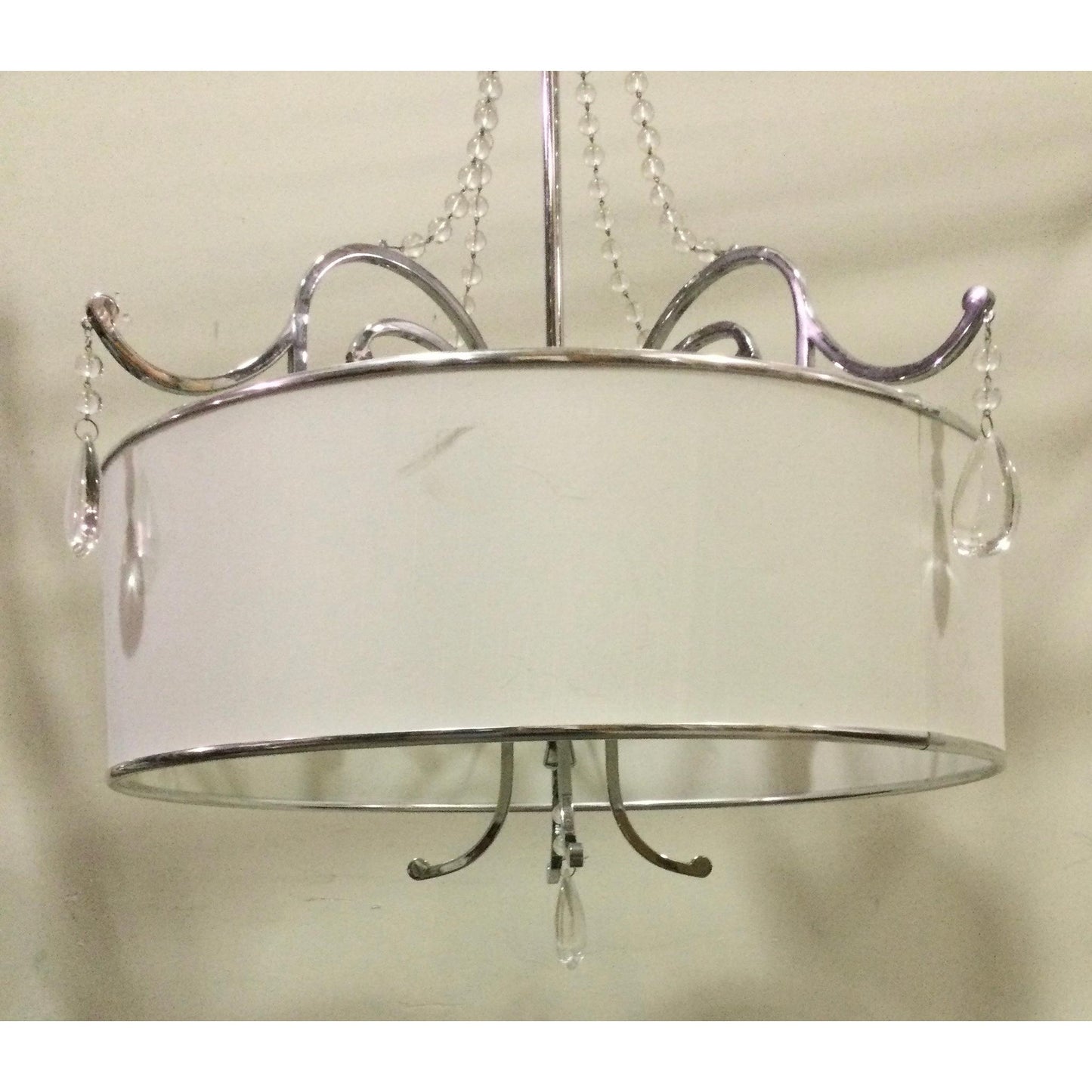 4-Light Chandelier with Drum Shade