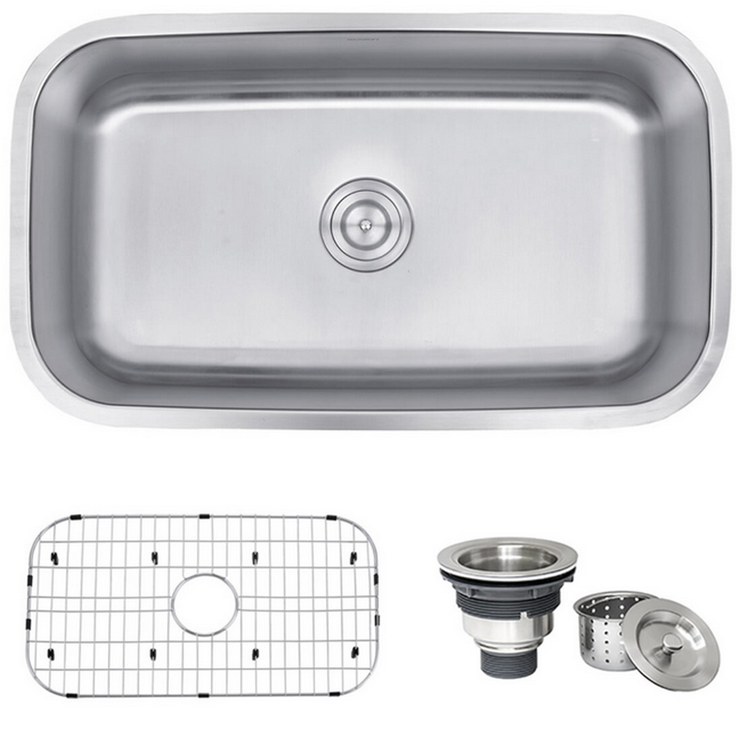 32-inch Undermount 16 Gauge Stainless Steel Kitchen Sink Single Bowl