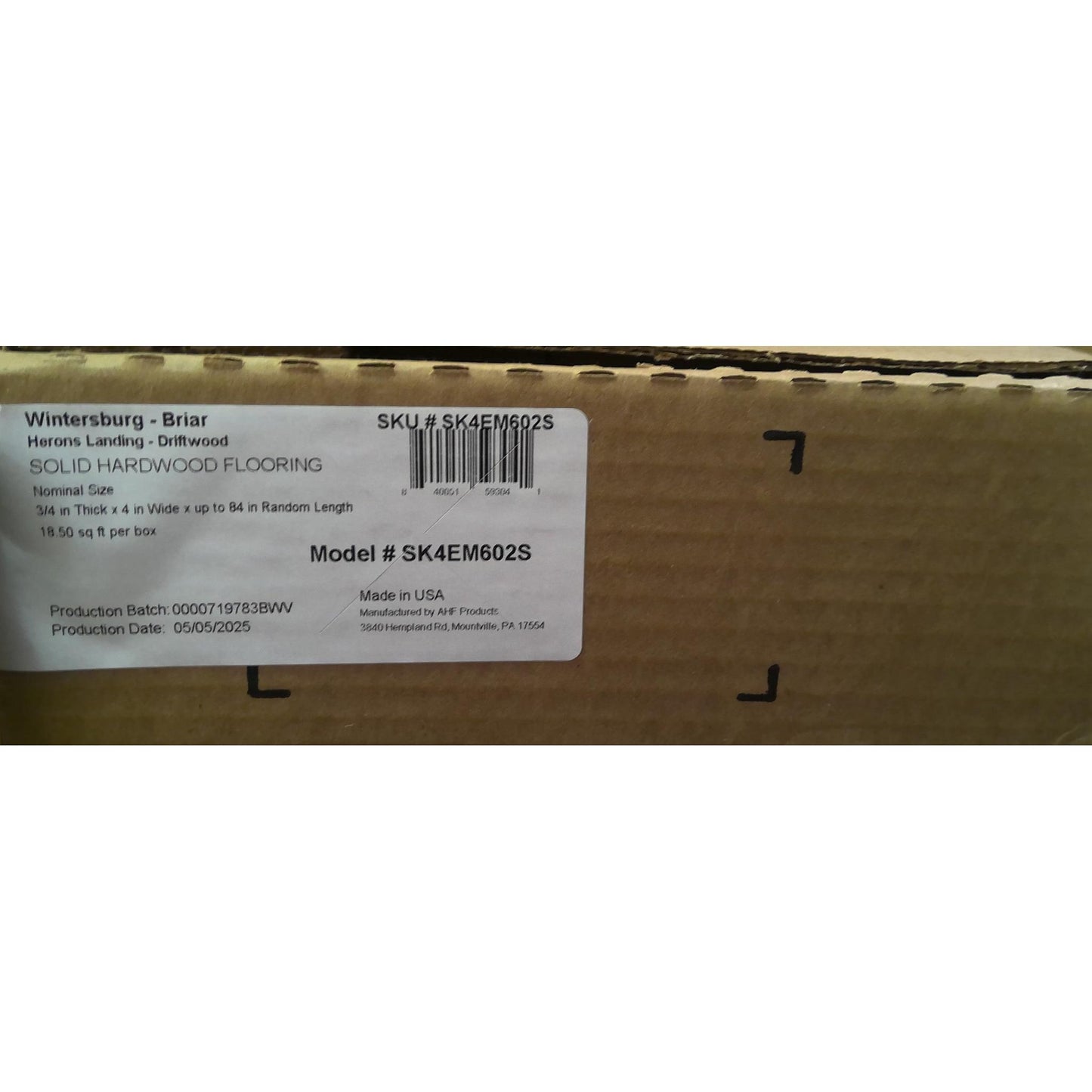 55 Square Feet of Briar Hardood Flooring (3 Boxes)