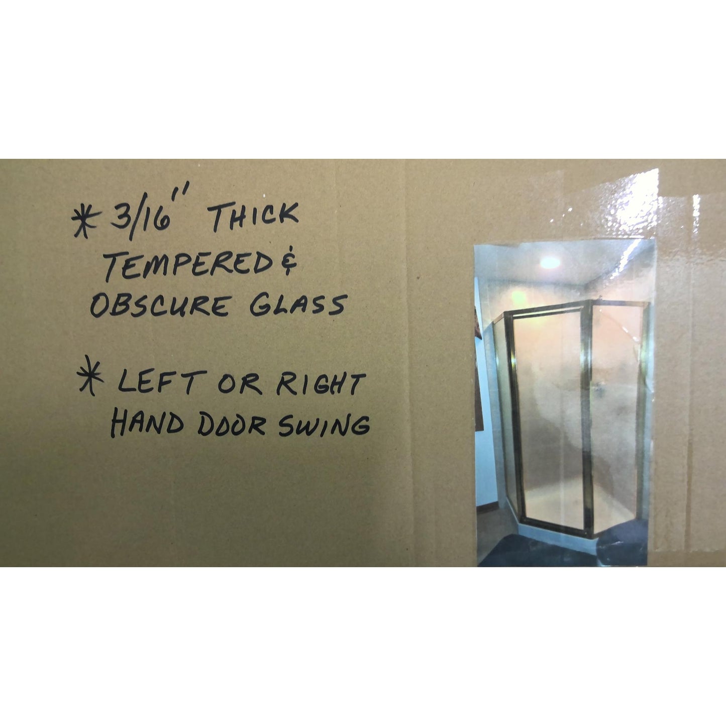 Aluminum Angled Shower Enclosure