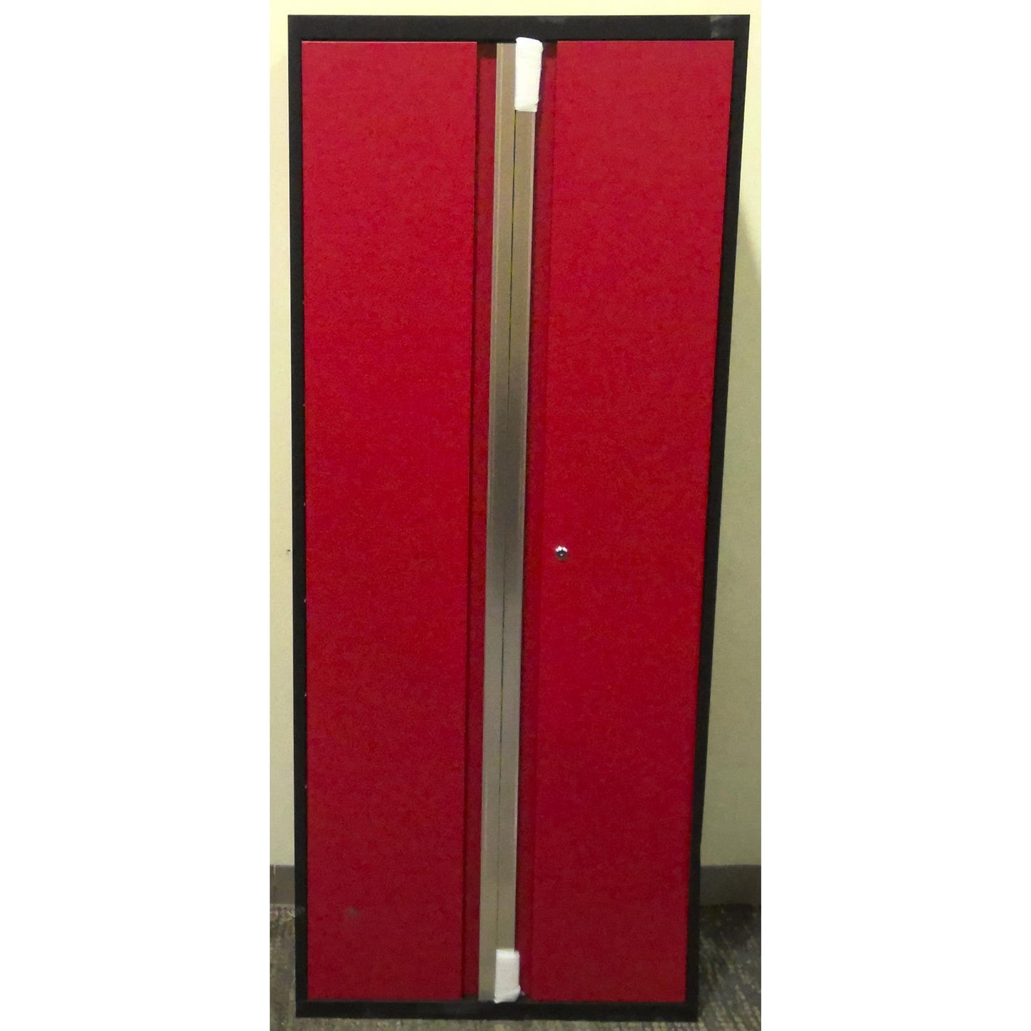 30" x 72" Red and Black Multi-Use Steel Storage Locker