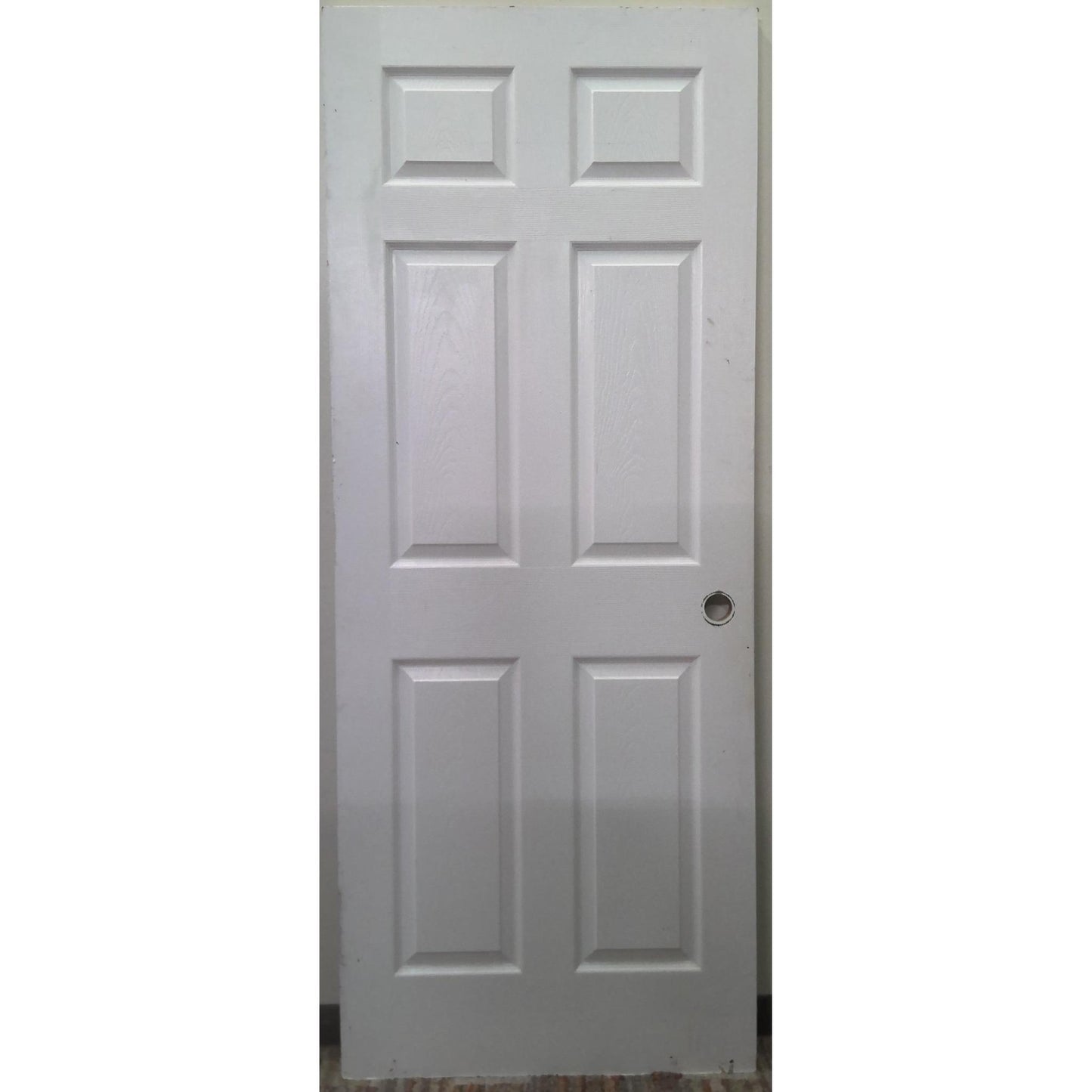32" x 80" 6-Panel White Hollow-Core Door