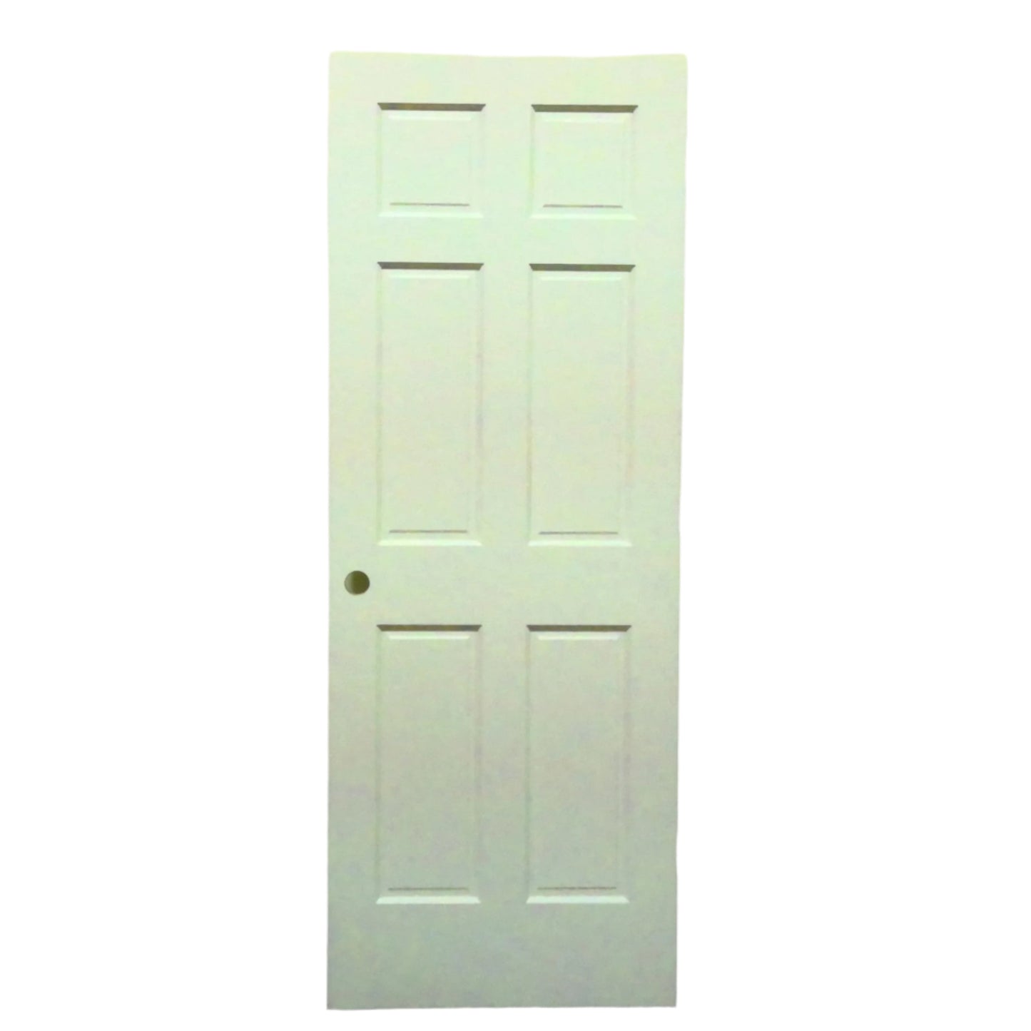 30" x 80" White 6-Panel Door